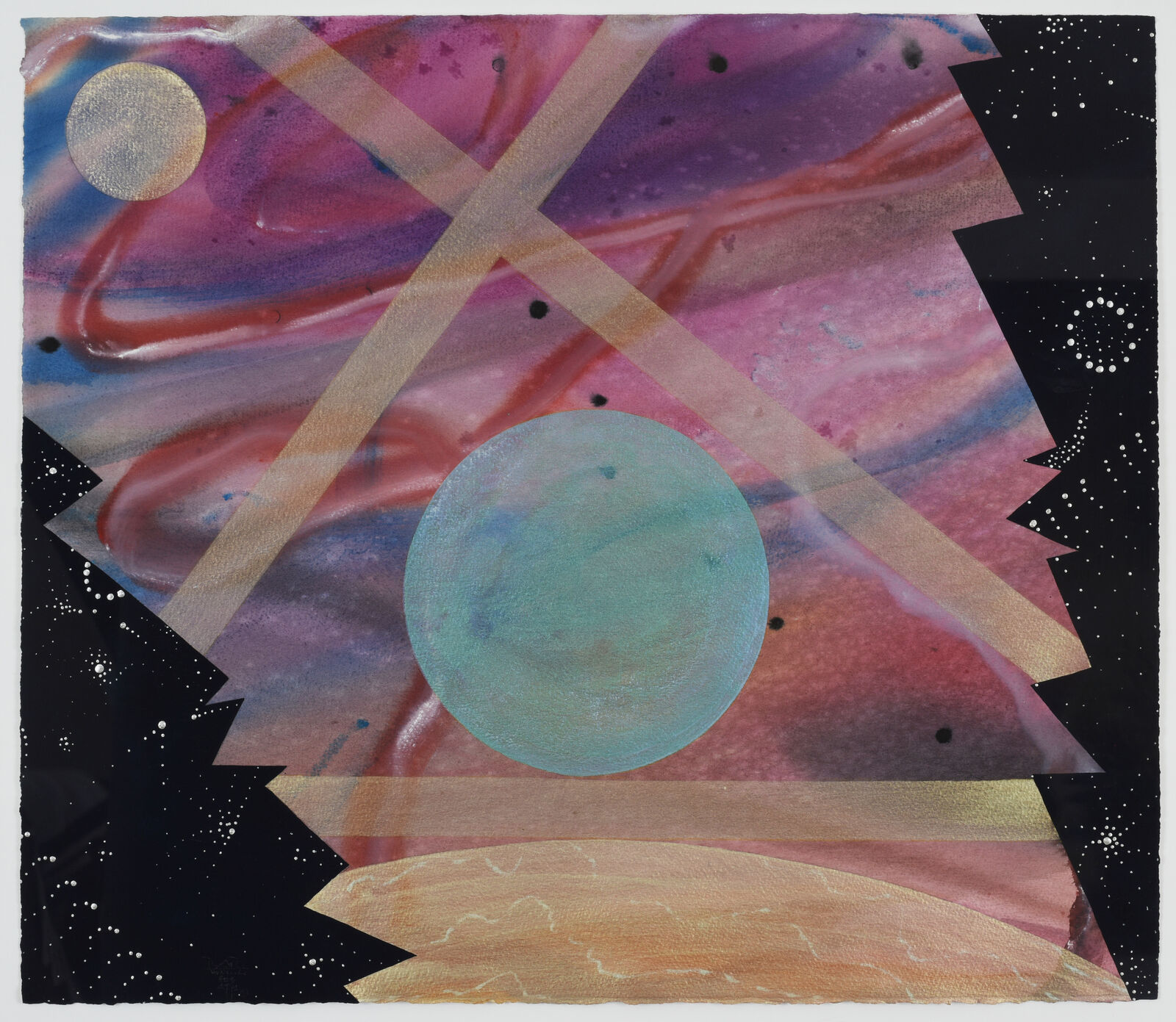 Artwork by Billy Al Bengston, February Watercolor, Made of Watercolor and acrylic on paper 