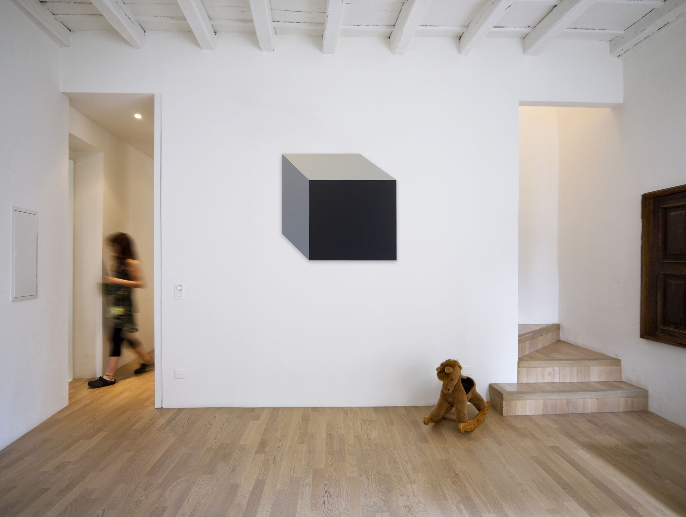 Artwork by Brent Hallard, Black only you III, Made of Acrylic on aluminium core panel 