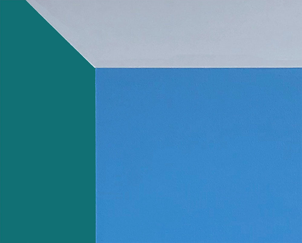 Artwork by Brent Hallard, Blue only you IV, Made of Acrylic on aluminium core panel 