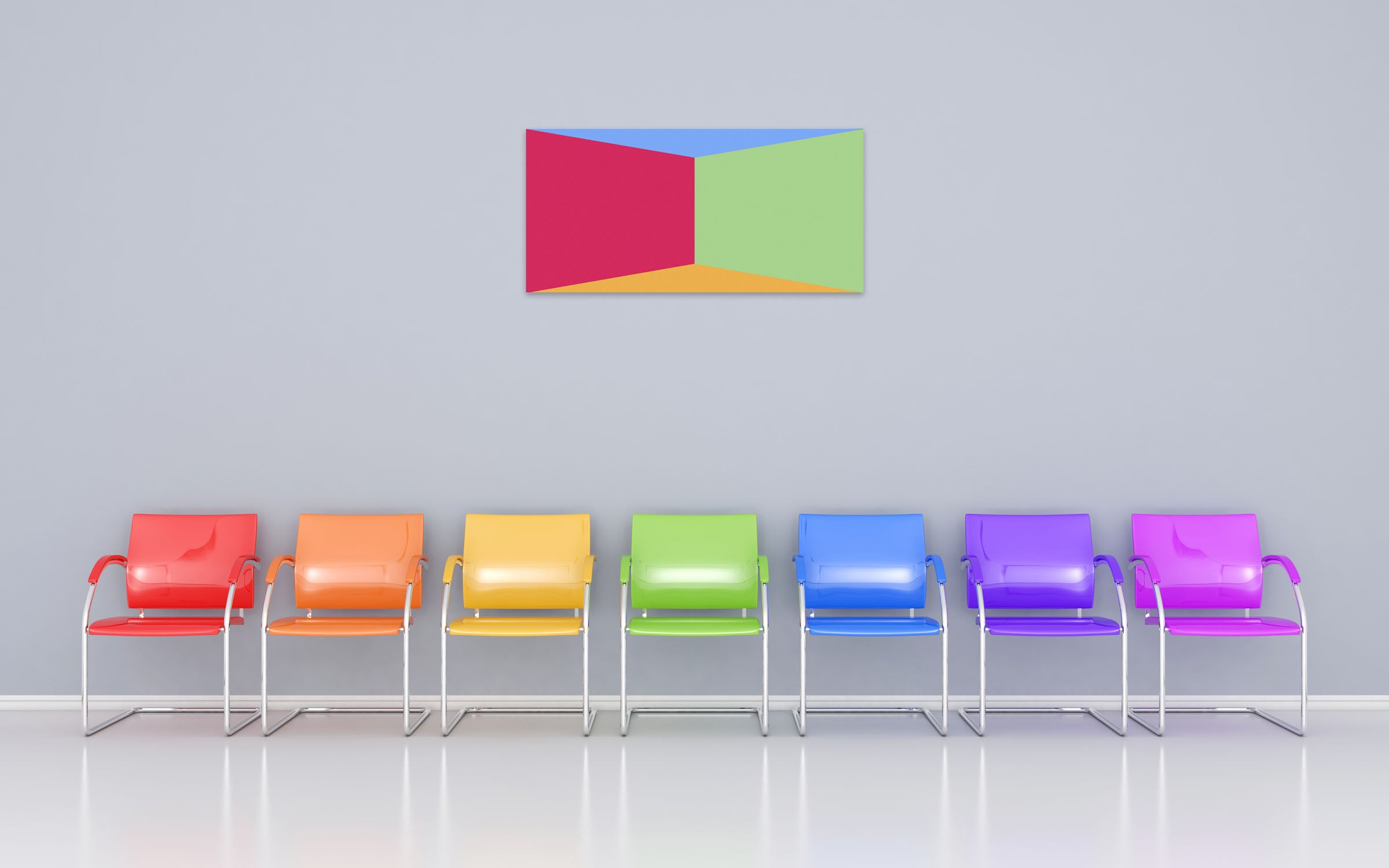 Artwork by Brent Hallard, Capital Butterfly, Made of Acrylic on aluminum 