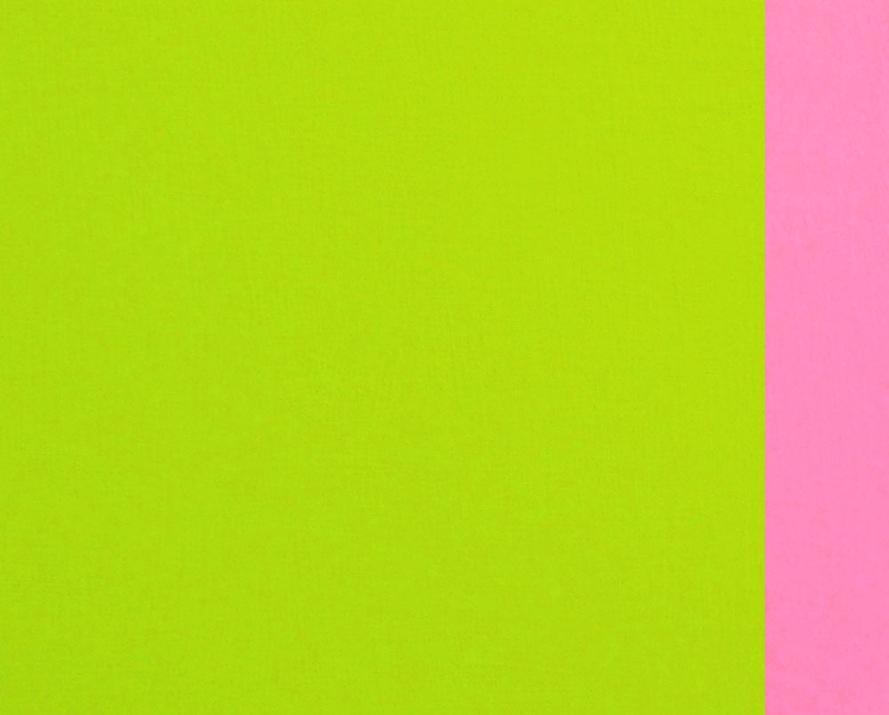 neon green and pink paper