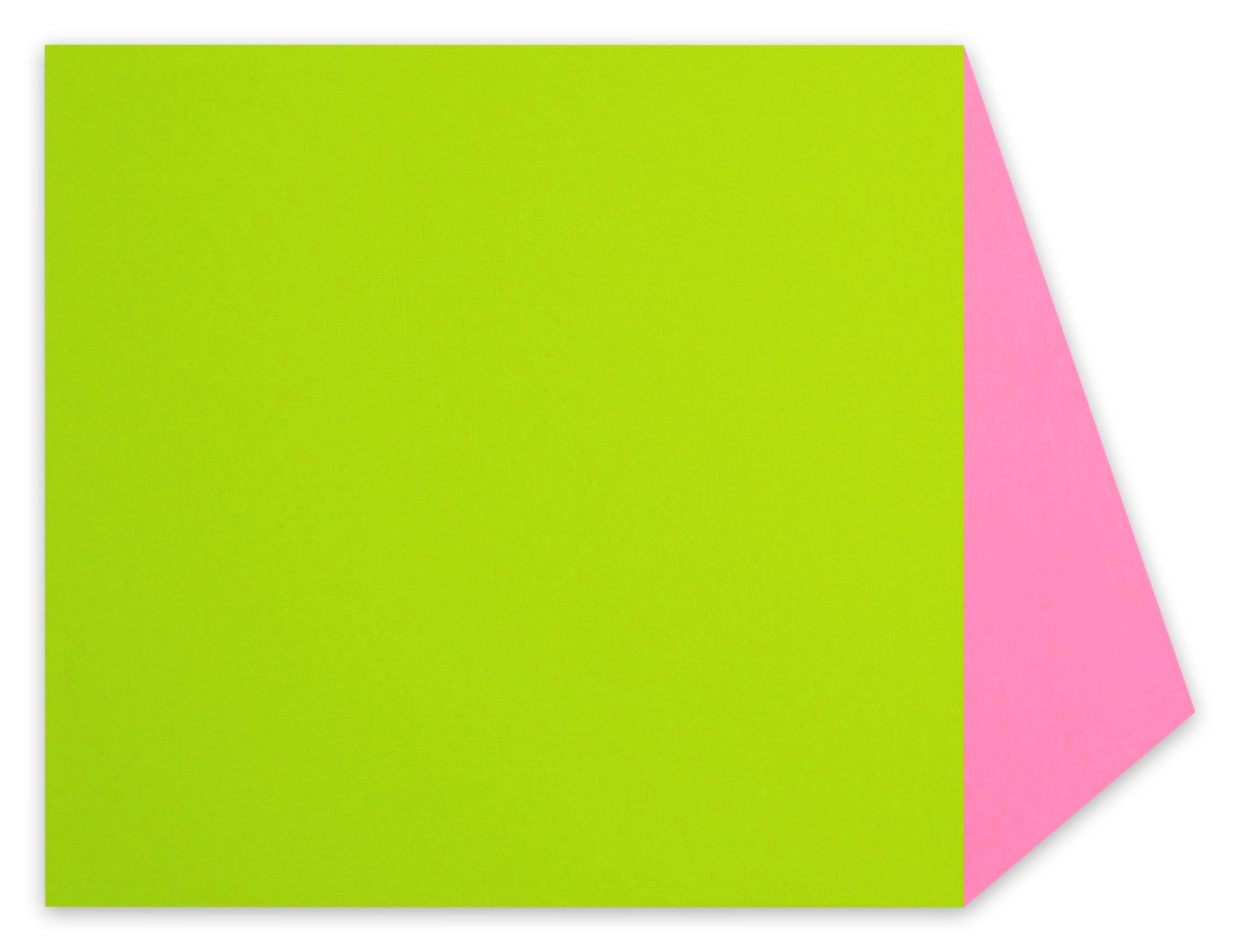 neon green and pink paper