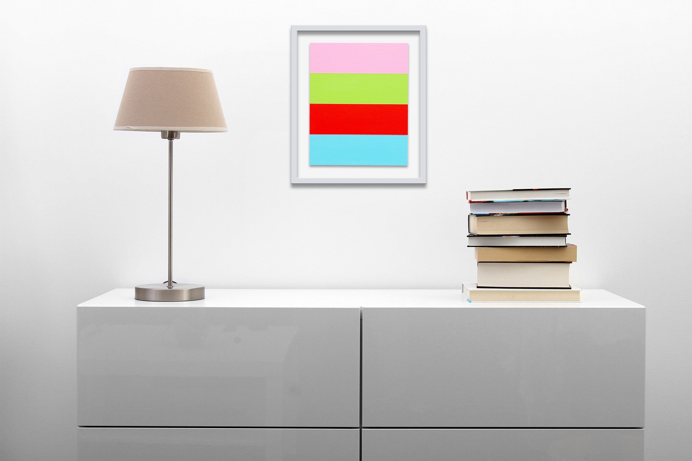 Artwork by Brent Hallard, W4, Made of Acrylic on anodized aluminum 