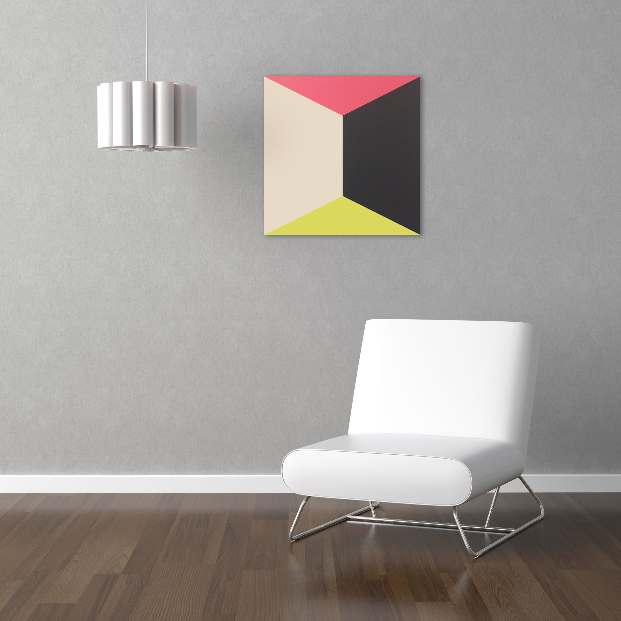 Artwork by Brent Hallard, Zone Butterfly, Made of Acrylic on Aluminum honeycomb 