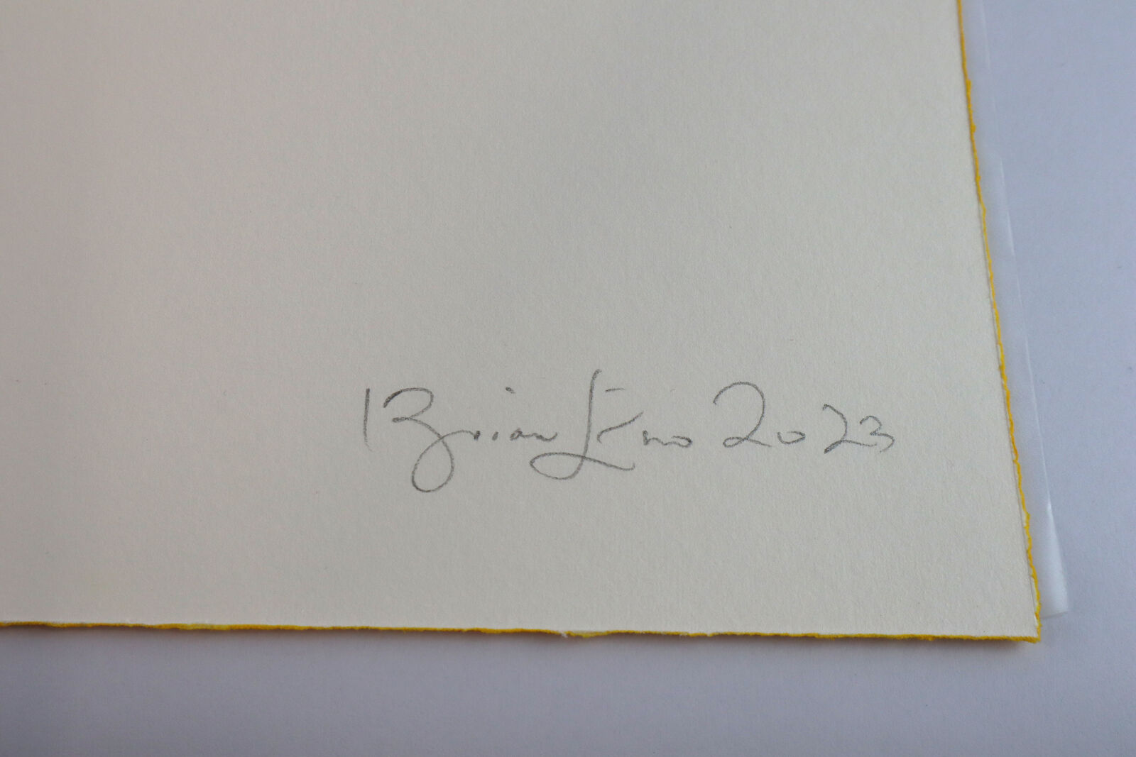 Artwork by Brian Eno, Dimidium, Made of Etching on Somerset Velvet 400gsm, with deckled edges 