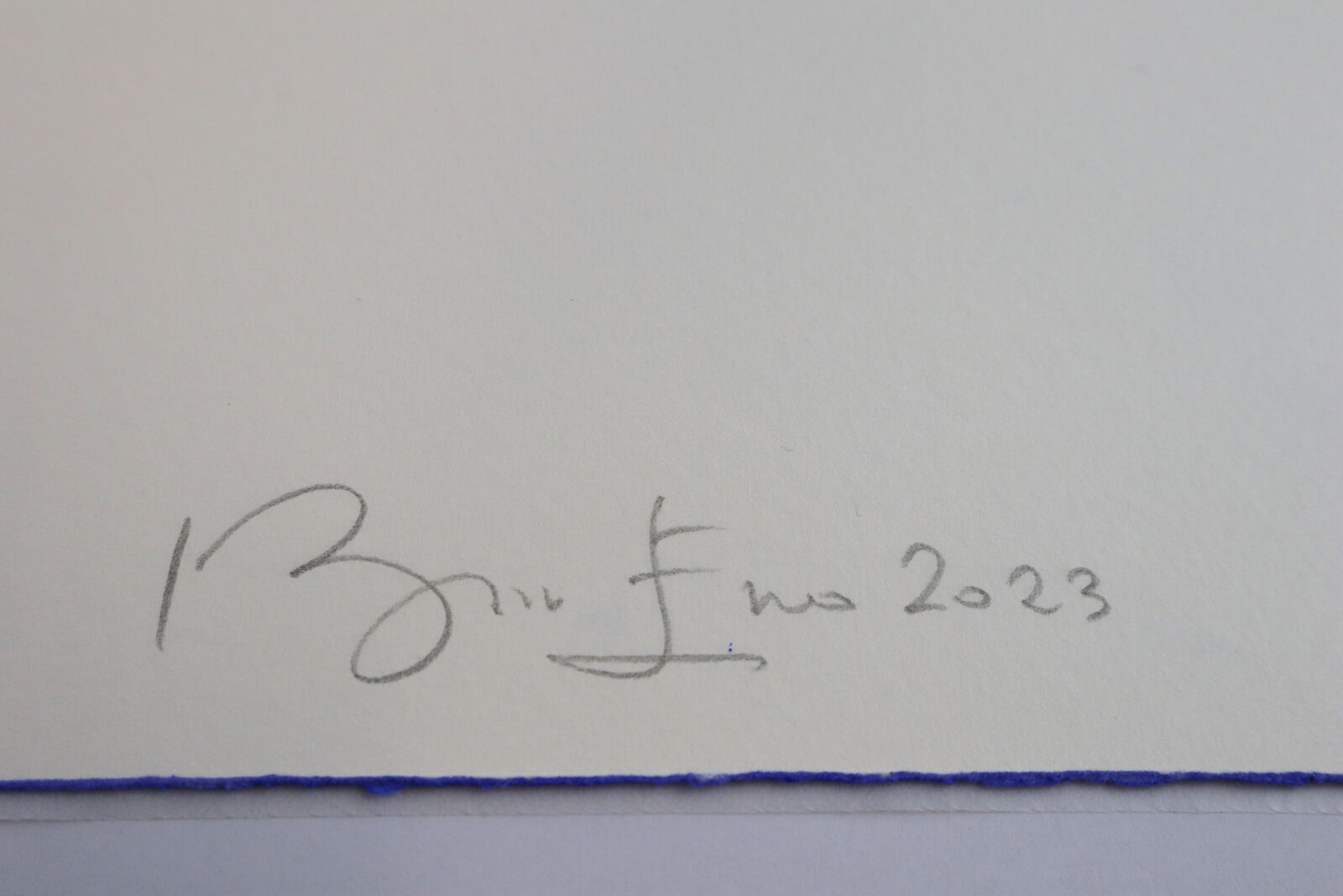 Artwork by Brian Eno, Methuselah, Made of Etching on Somerset Velvet 400gsm, with deckled edges 