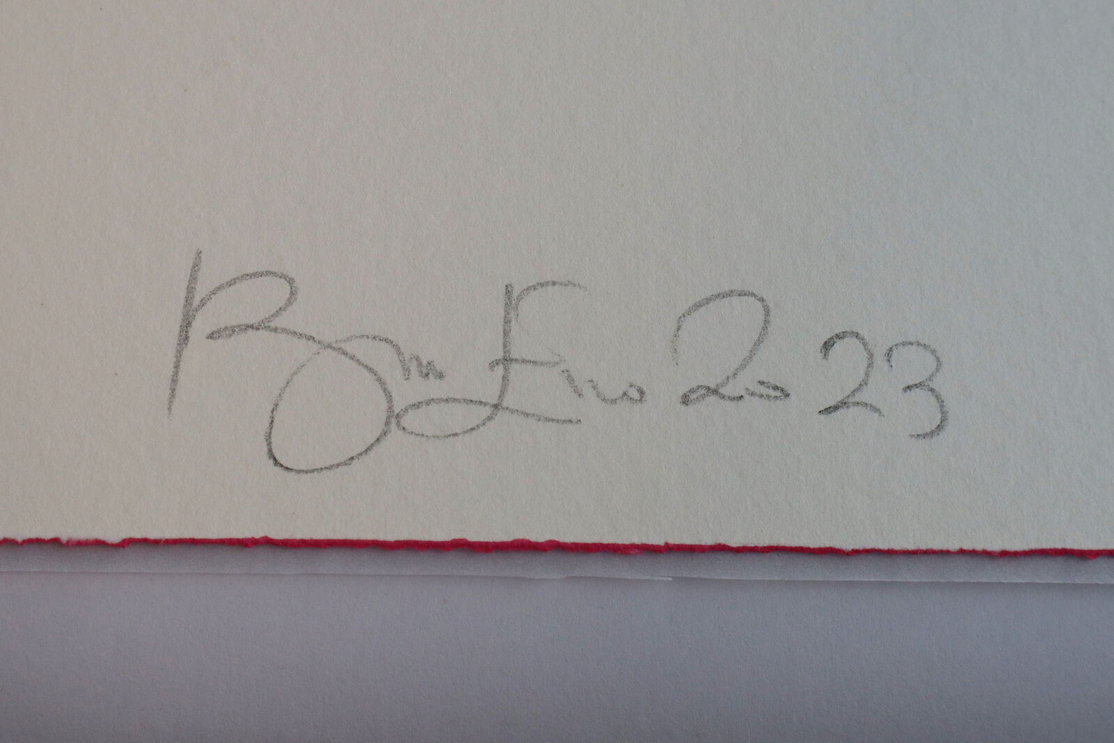 Artwork by Brian Eno, Osiris, Made of Etching on Somerset Velvet 400gsm, with deckled edges 