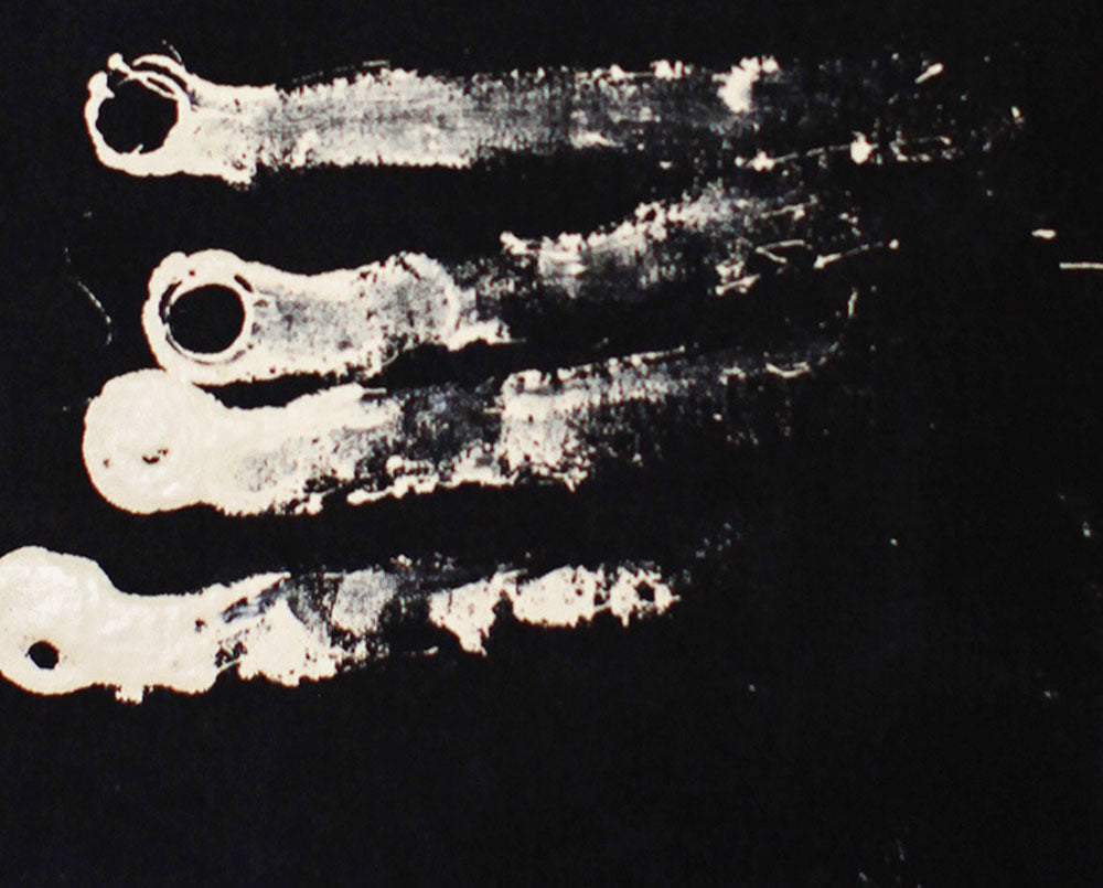 Artwork by Brooke Noel Morgan, Five 1, Made of Acrylic on raw un-stretched canvas 