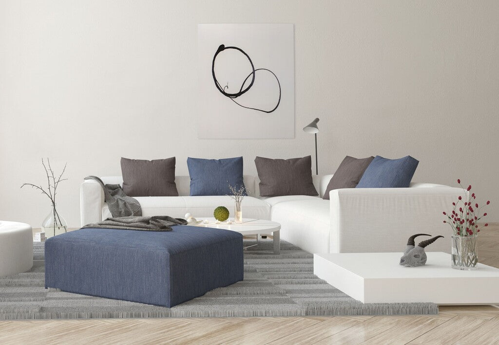 A black and white drawing of two circles on a white wall.