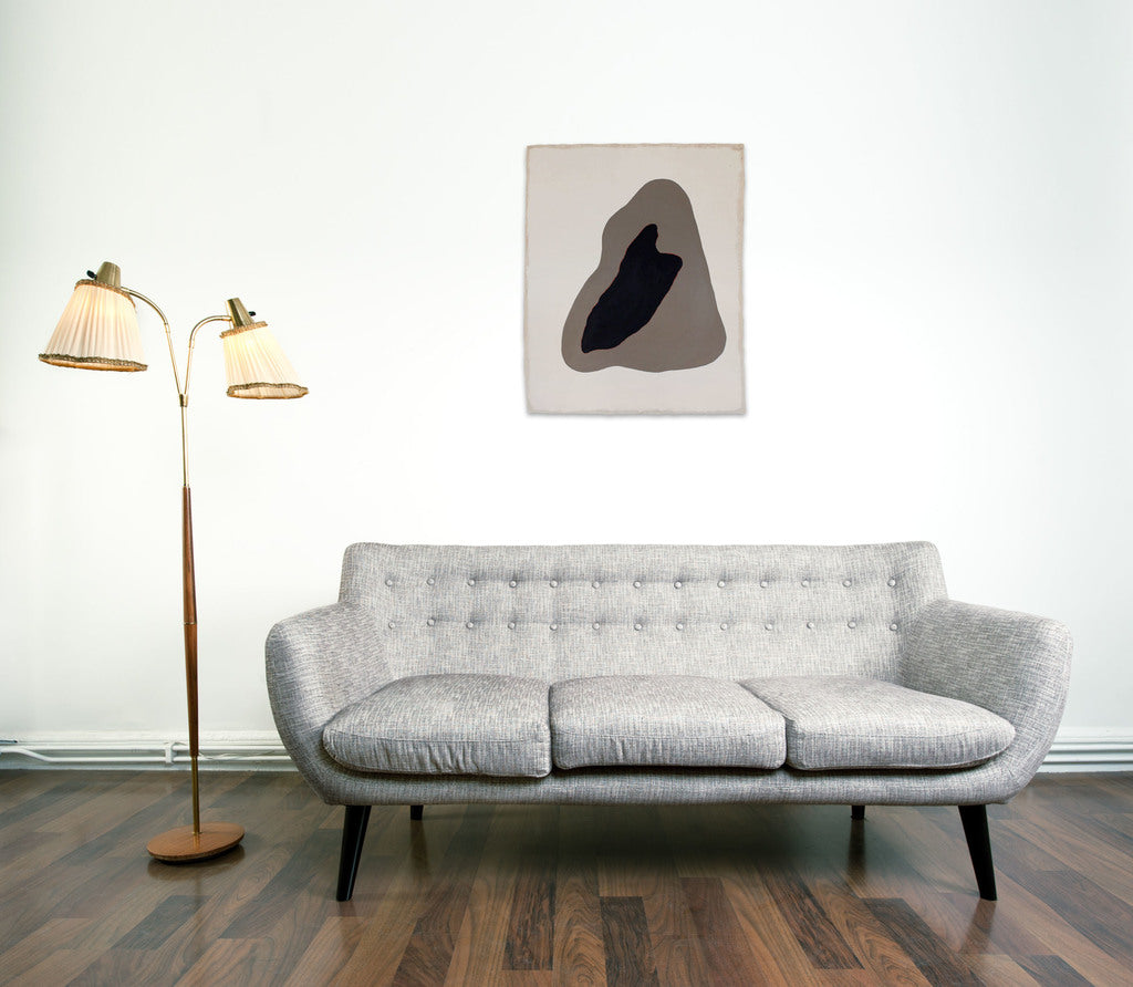 Artwork by Brooke Noel Morgan, Stone 2, Made of Acrylic on raw un-stretched canvas 