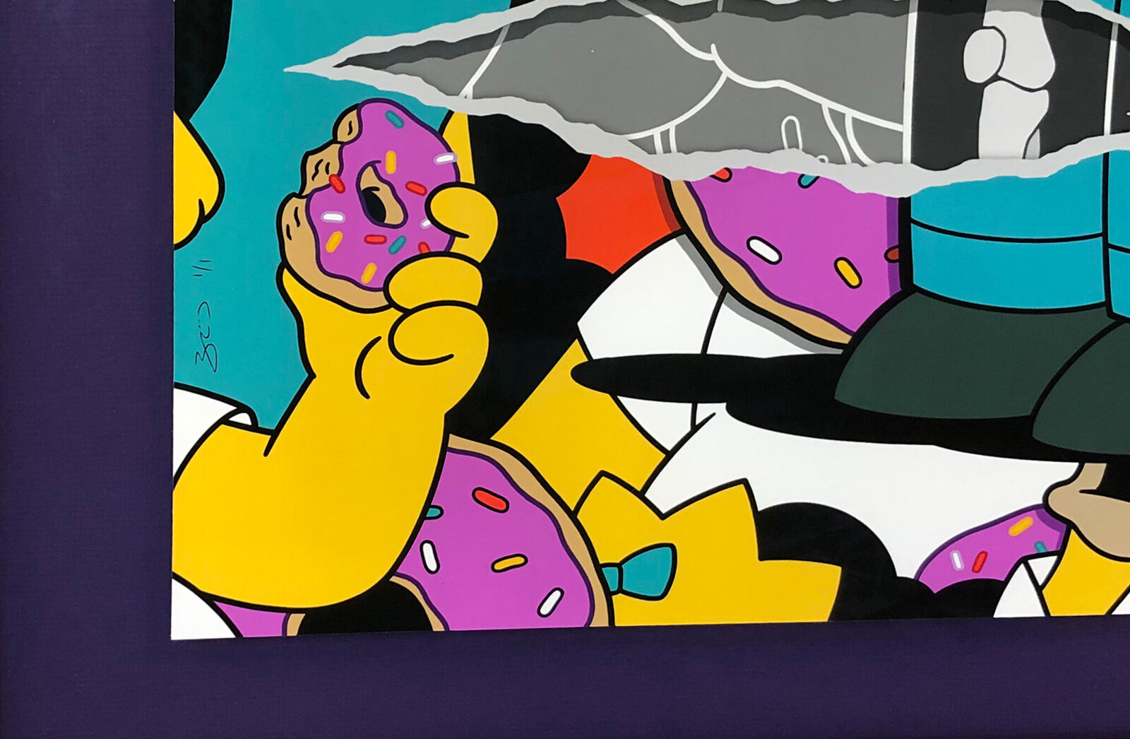 Artwork by Broos, Layers (Simpsons), Made of Screen Print 