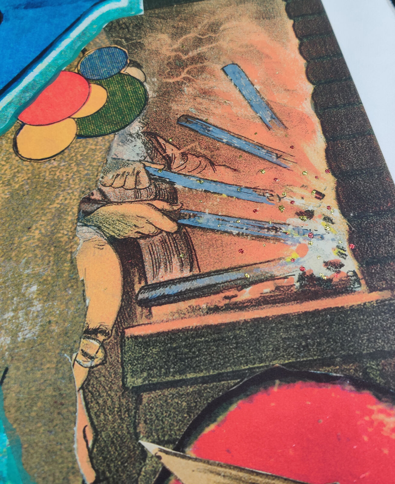 A picture of the letter X in a collage of cartoon characters.