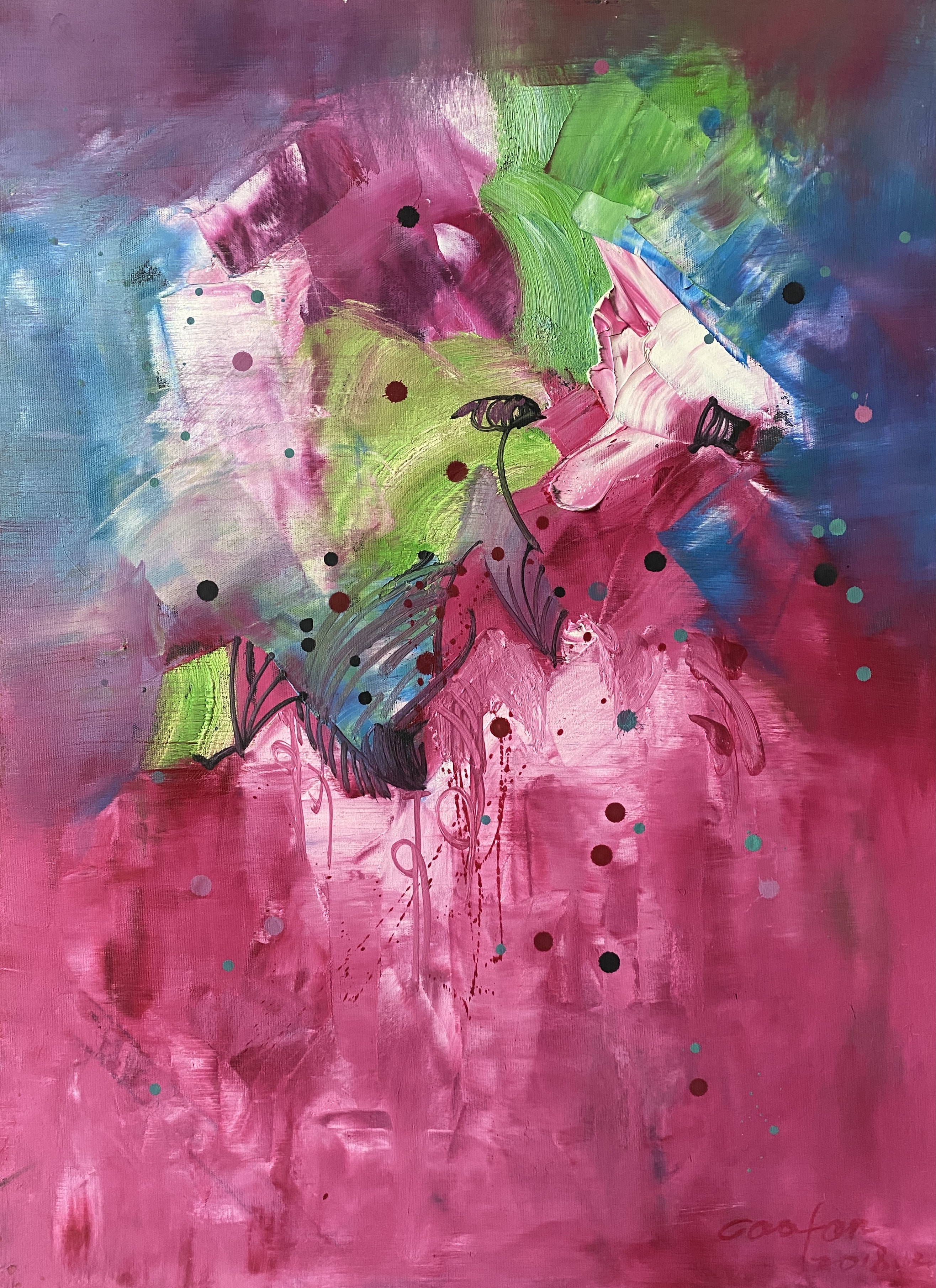 Abstract painting Series 1 by Cao Fan, 2018
