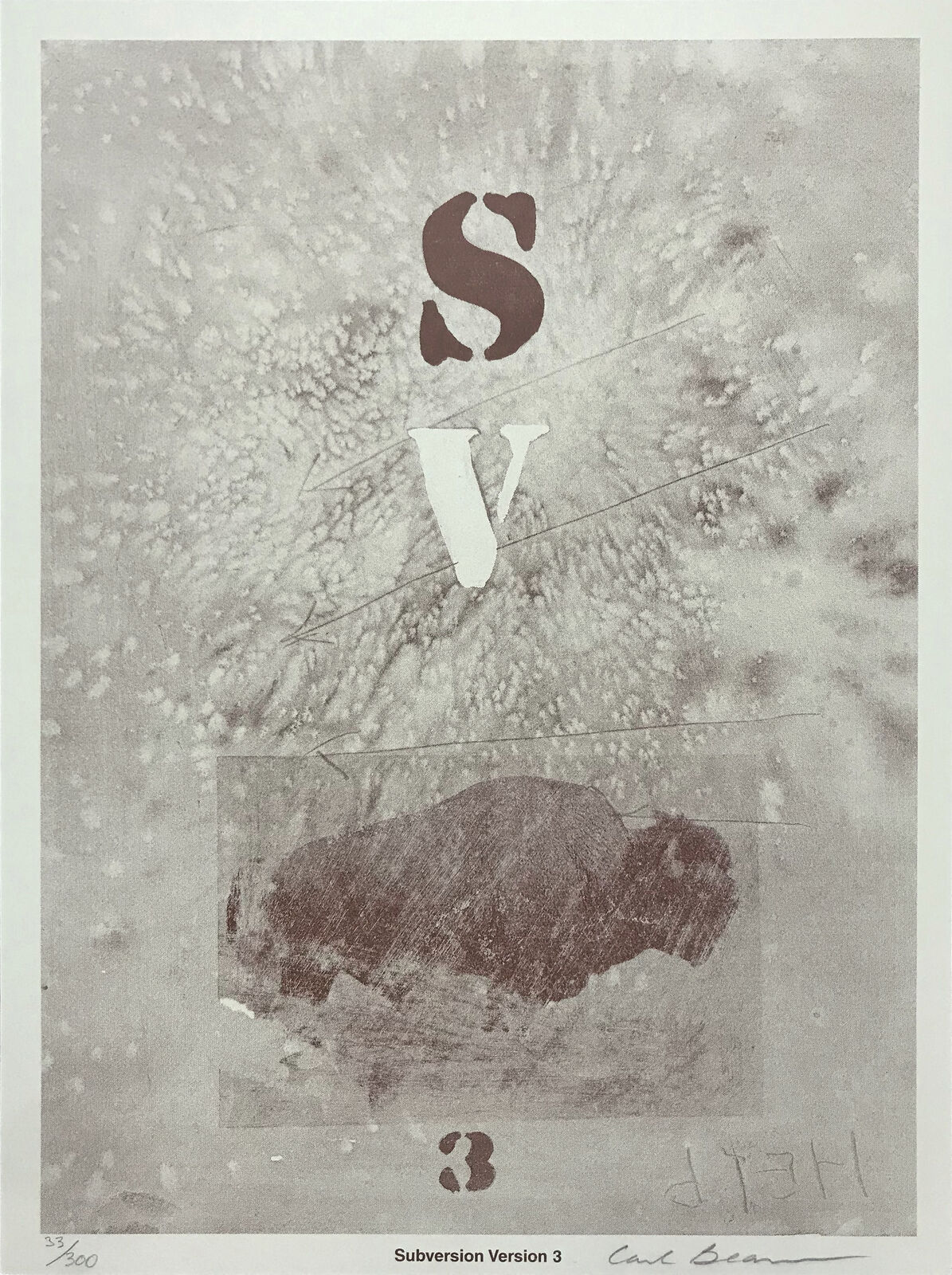 SUBVERSION VERSION 3 by Carl Beam, circa 1990
