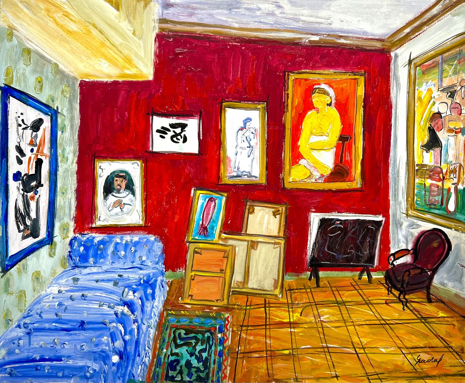 Chambre aux reflets by Carlos Nadal, 1990