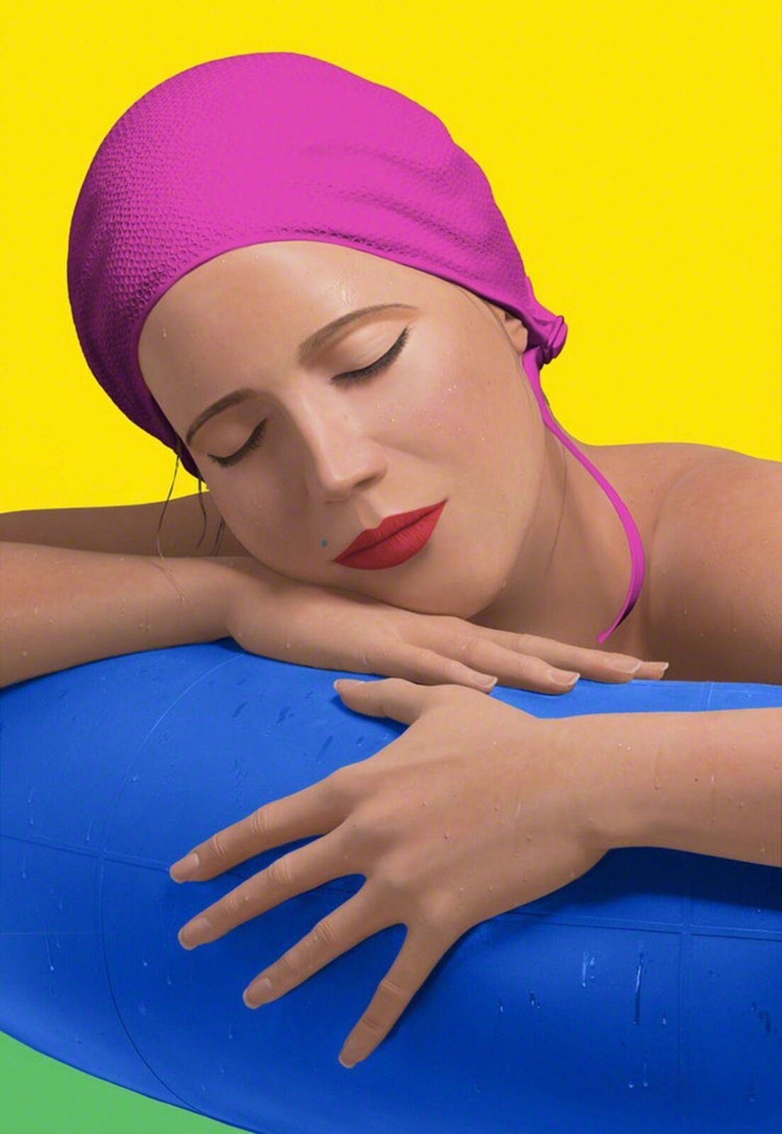 SERENA WITH PINK CAP by Carole Feuerman, 2012