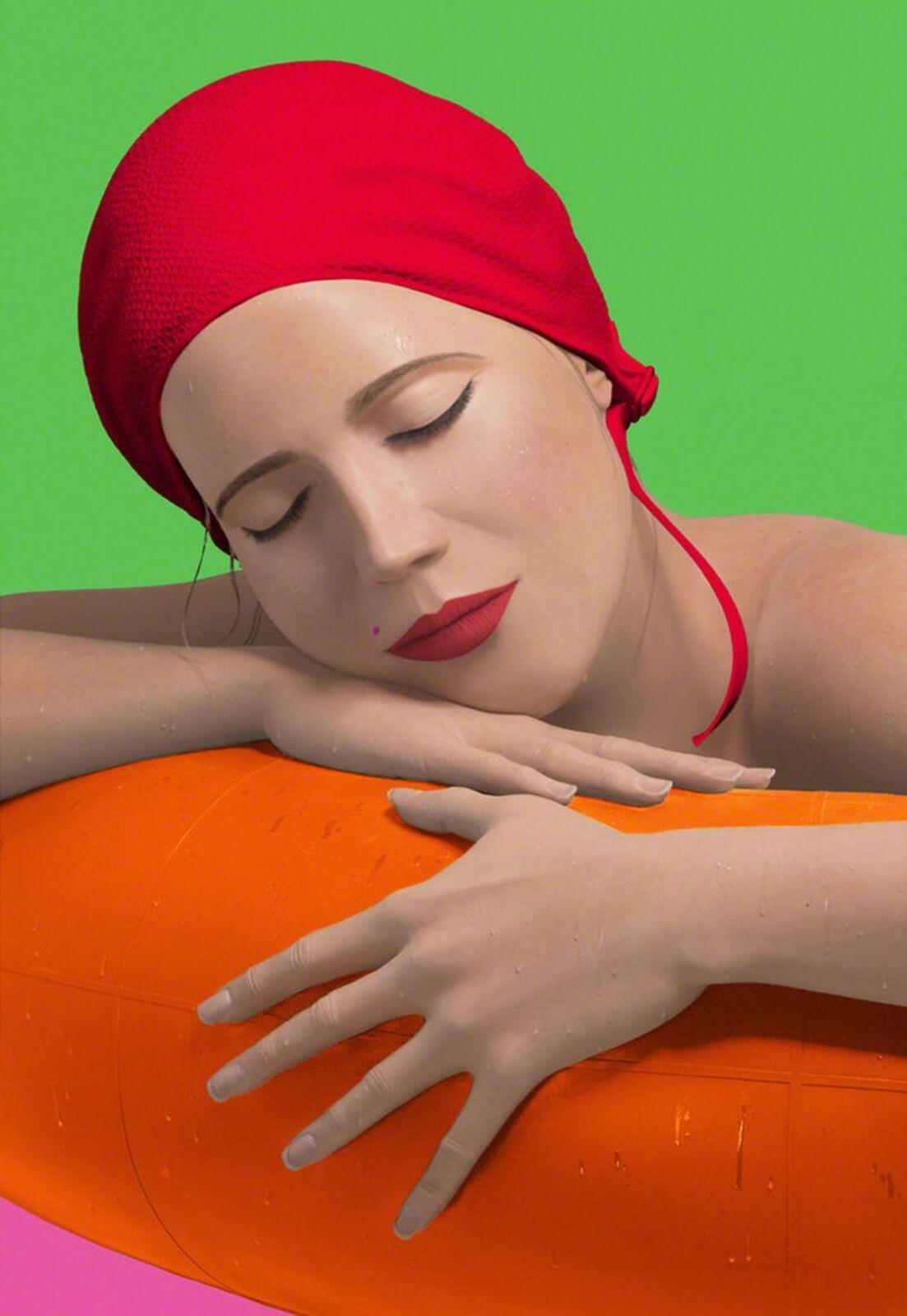 SERENA WITH RED CAP by Carole Feuerman, 2012