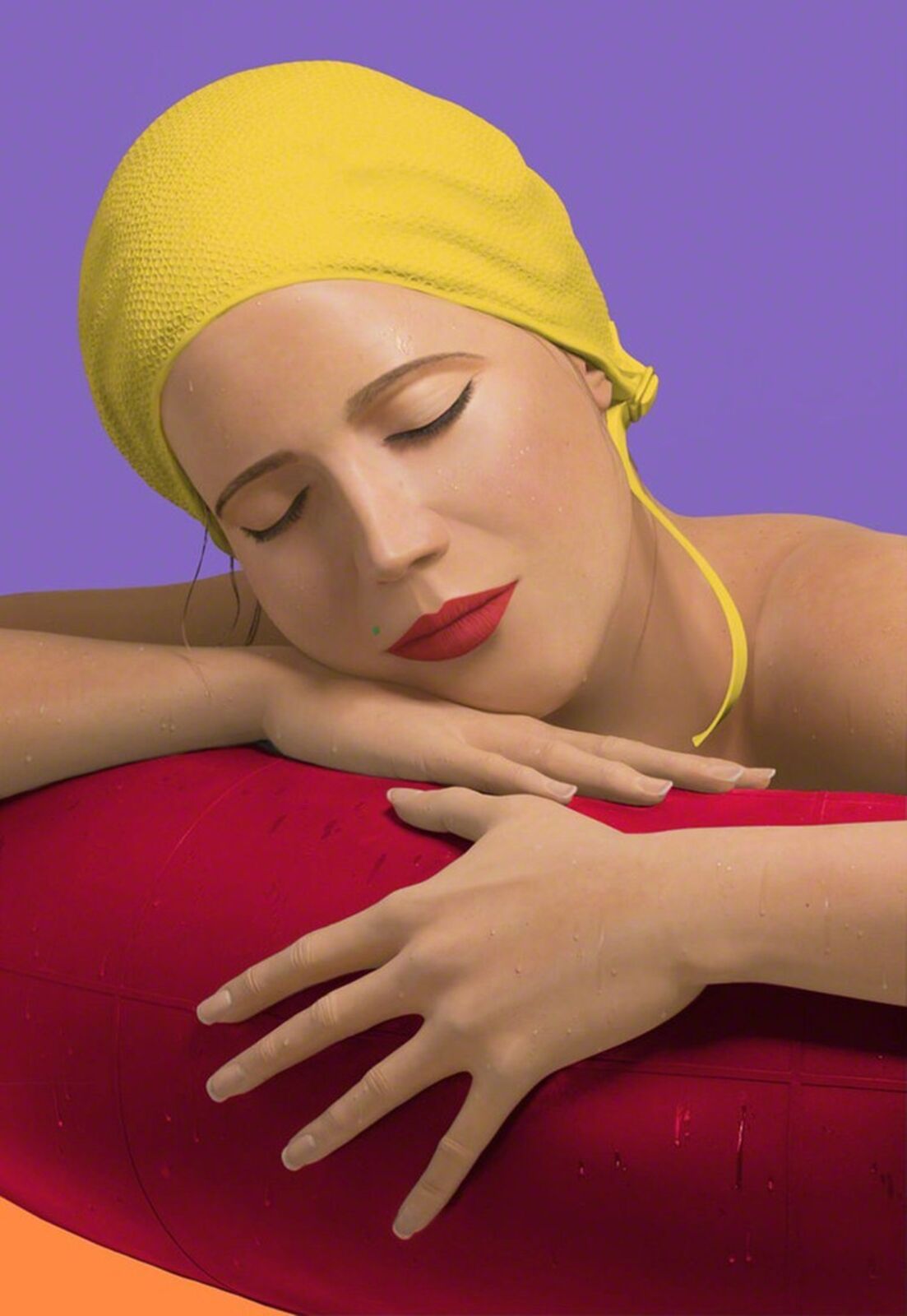 SERENA WITH YELLOW CAP by Carole Feuerman, 2012