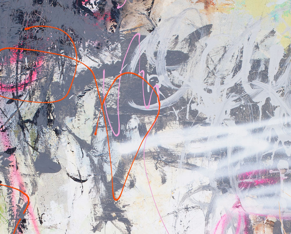 Artwork by Carolina Alotus, Angelic caress, Made of Acrylics/mixed media on canvas 