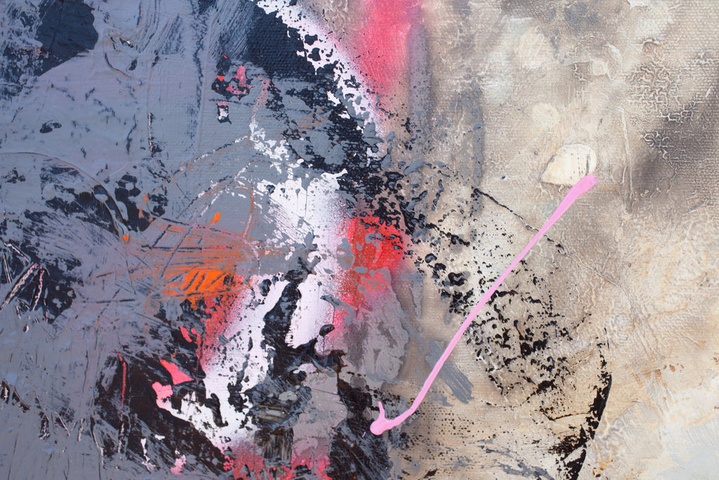 Artwork by Carolina Alotus, Angelic caress, Made of Acrylics/mixed media on canvas 