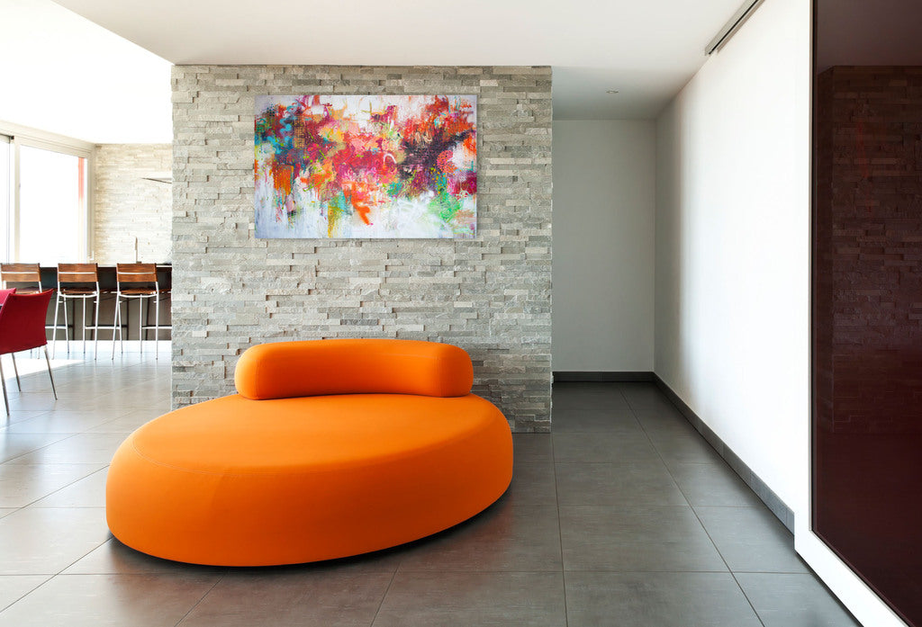 Artwork by Carolina Alotus, Colorful morning, Made of Acrylics/mixed media on canvas 