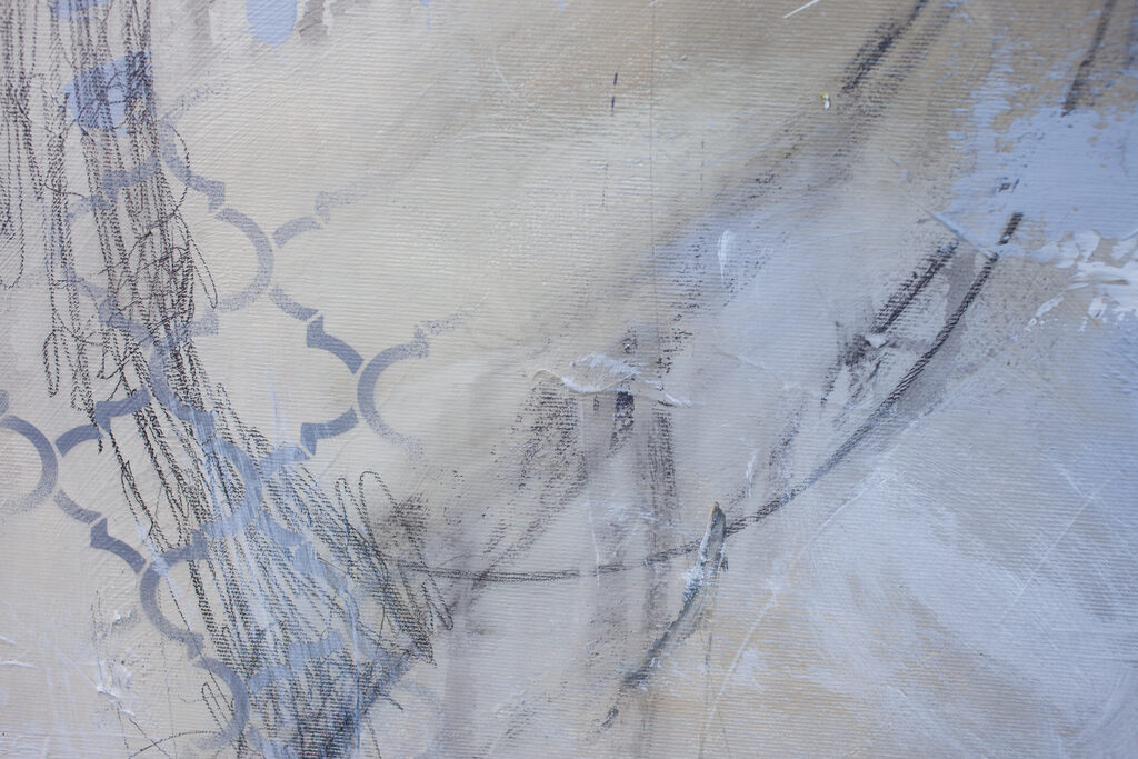 Artwork by Carolina Alotus, Credibility, Made of Acrylic / Pastel / Pencil / Spray paint on Canvas 