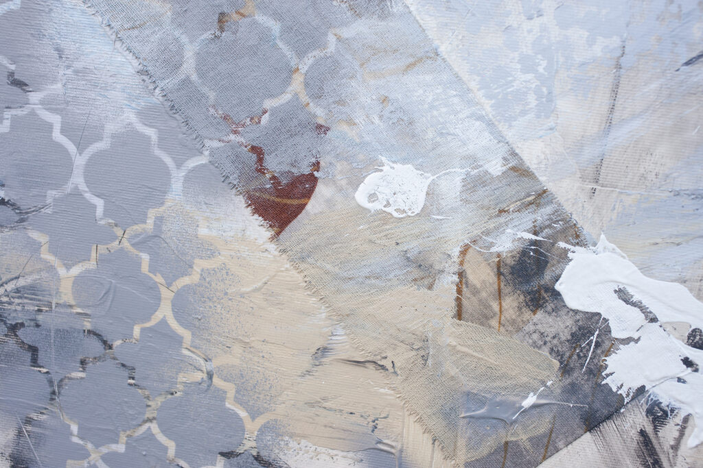 Artwork by Carolina Alotus, Credibility, Made of Acrylic / Pastel / Pencil / Spray paint on Canvas 