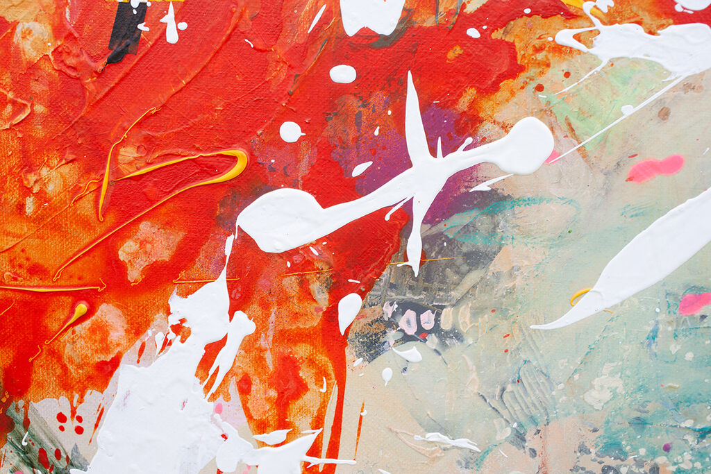 Artwork by Carolina Alotus, Iris's World, Made of Acrylic and Spray Paint on Canvas 