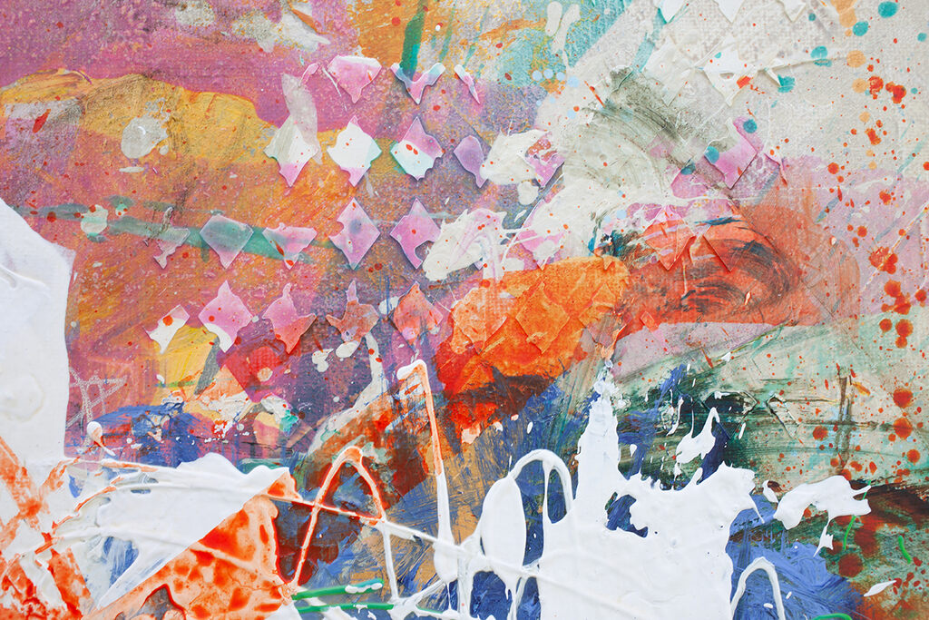 Artwork by Carolina Alotus, Iris's World, Made of Acrylic and Spray Paint on Canvas 