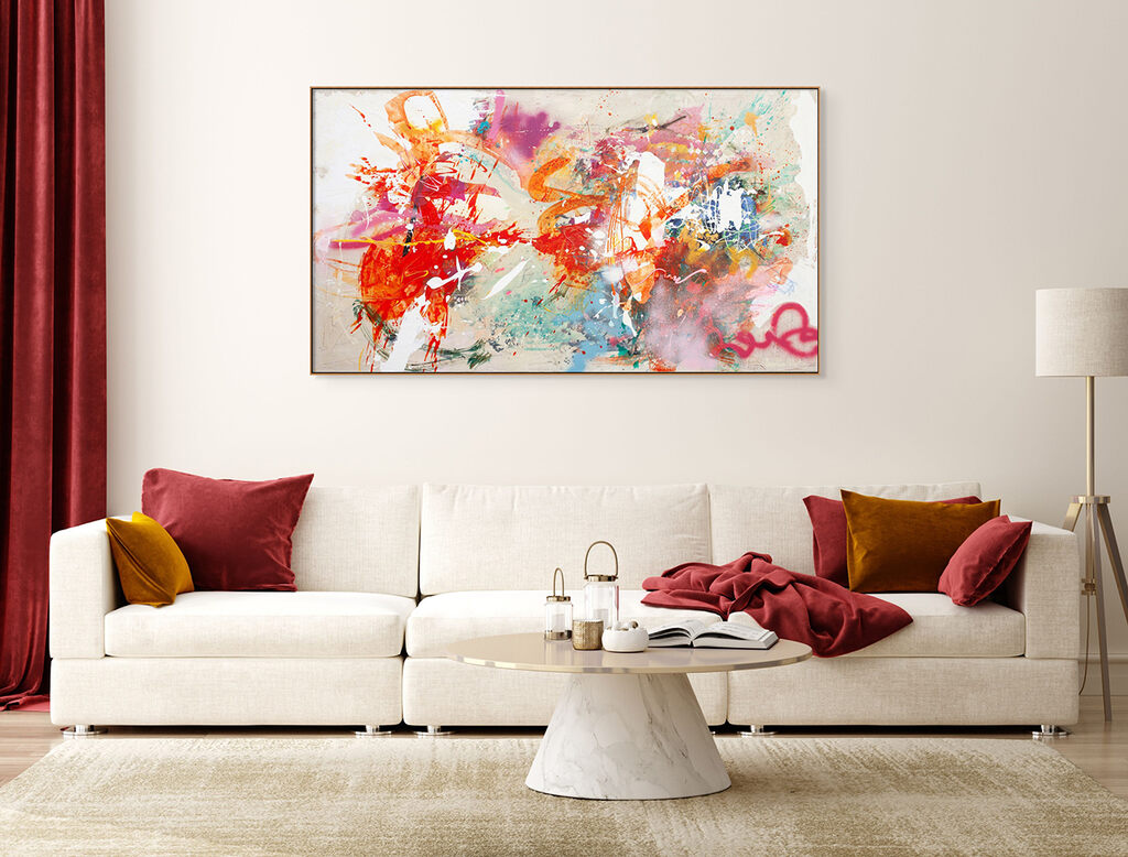 Artwork by Carolina Alotus, Iris's World, Made of Acrylic and Spray Paint on Canvas 