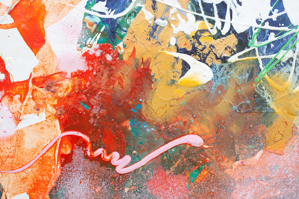 Artwork by Carolina Alotus, Iris's World, Made of Acrylic and Spray Paint on Canvas 