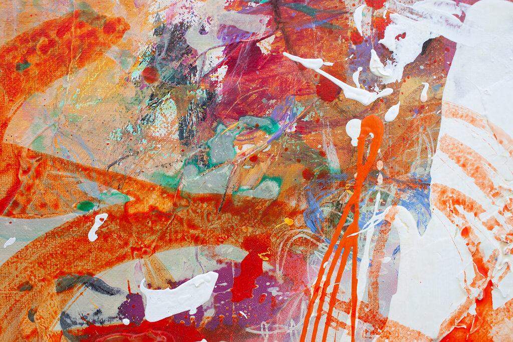 Artwork by Carolina Alotus, Iris's World, Made of Acrylic and Spray Paint on Canvas 