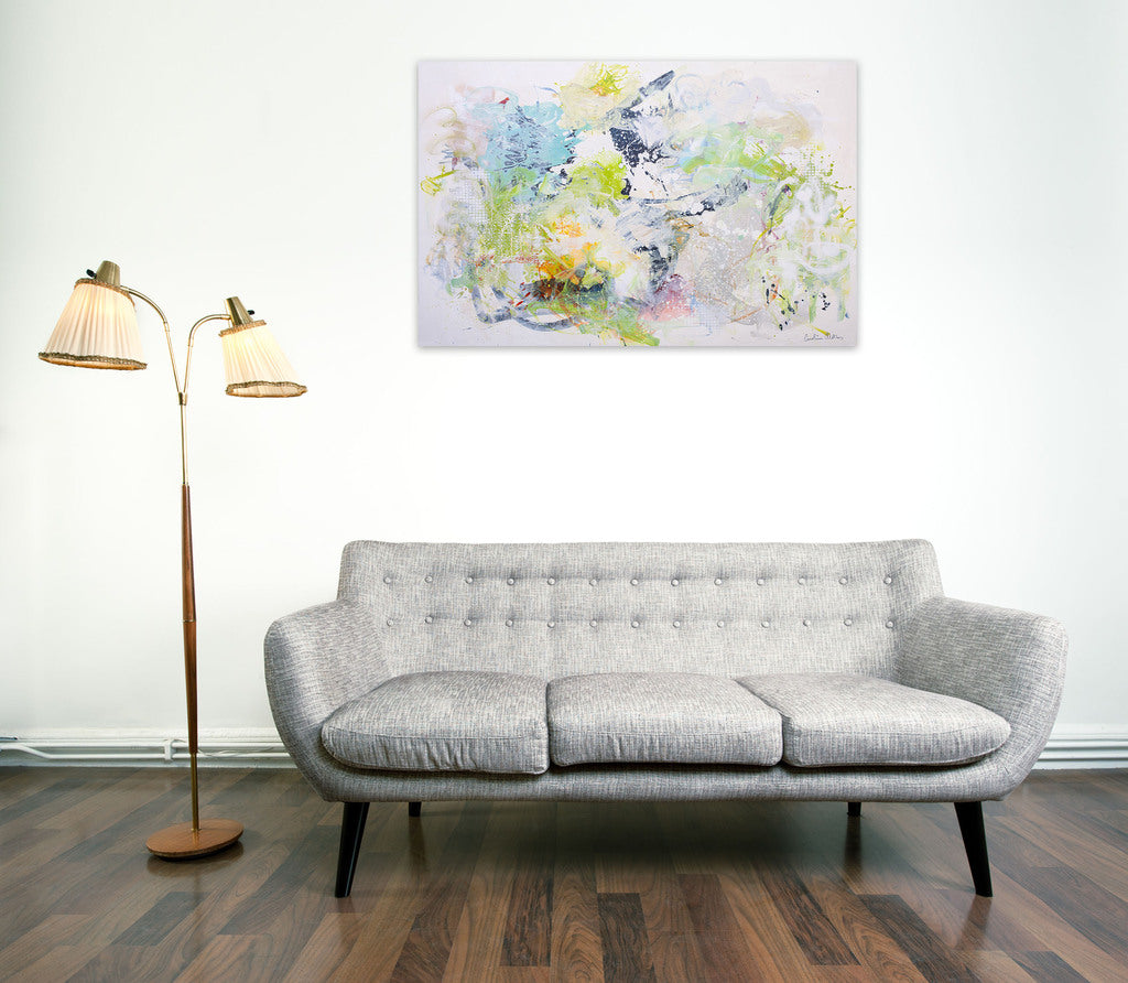 Artwork by Carolina Alotus, Tender greens, Made of Acrylic on Canvas 