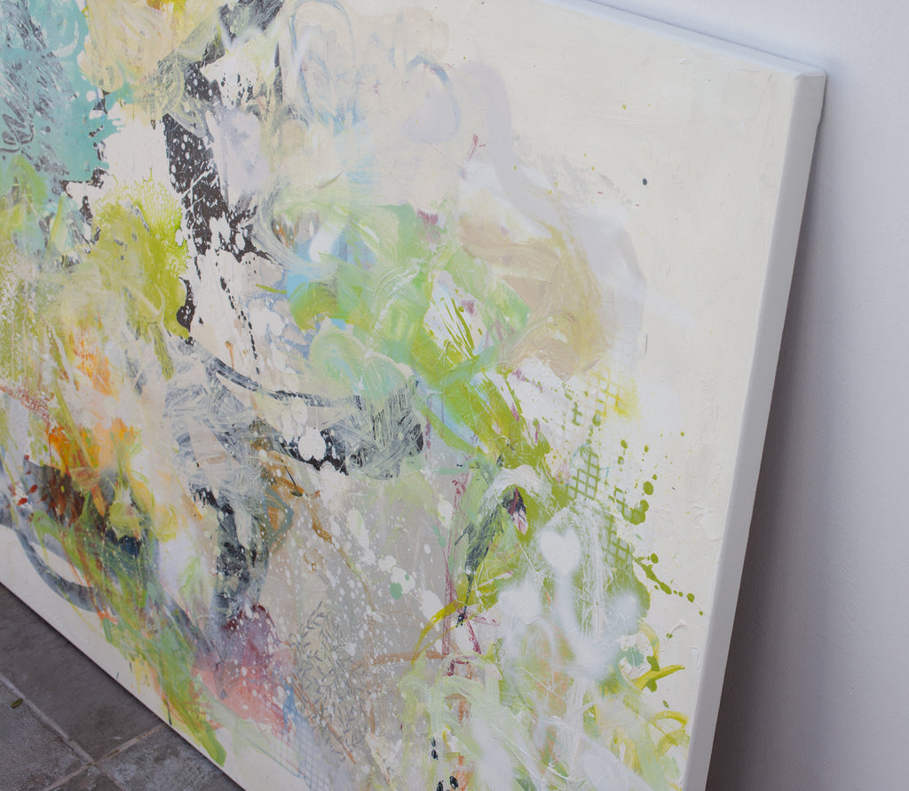 Artwork by Carolina Alotus, Tender greens, Made of Acrylic on Canvas 