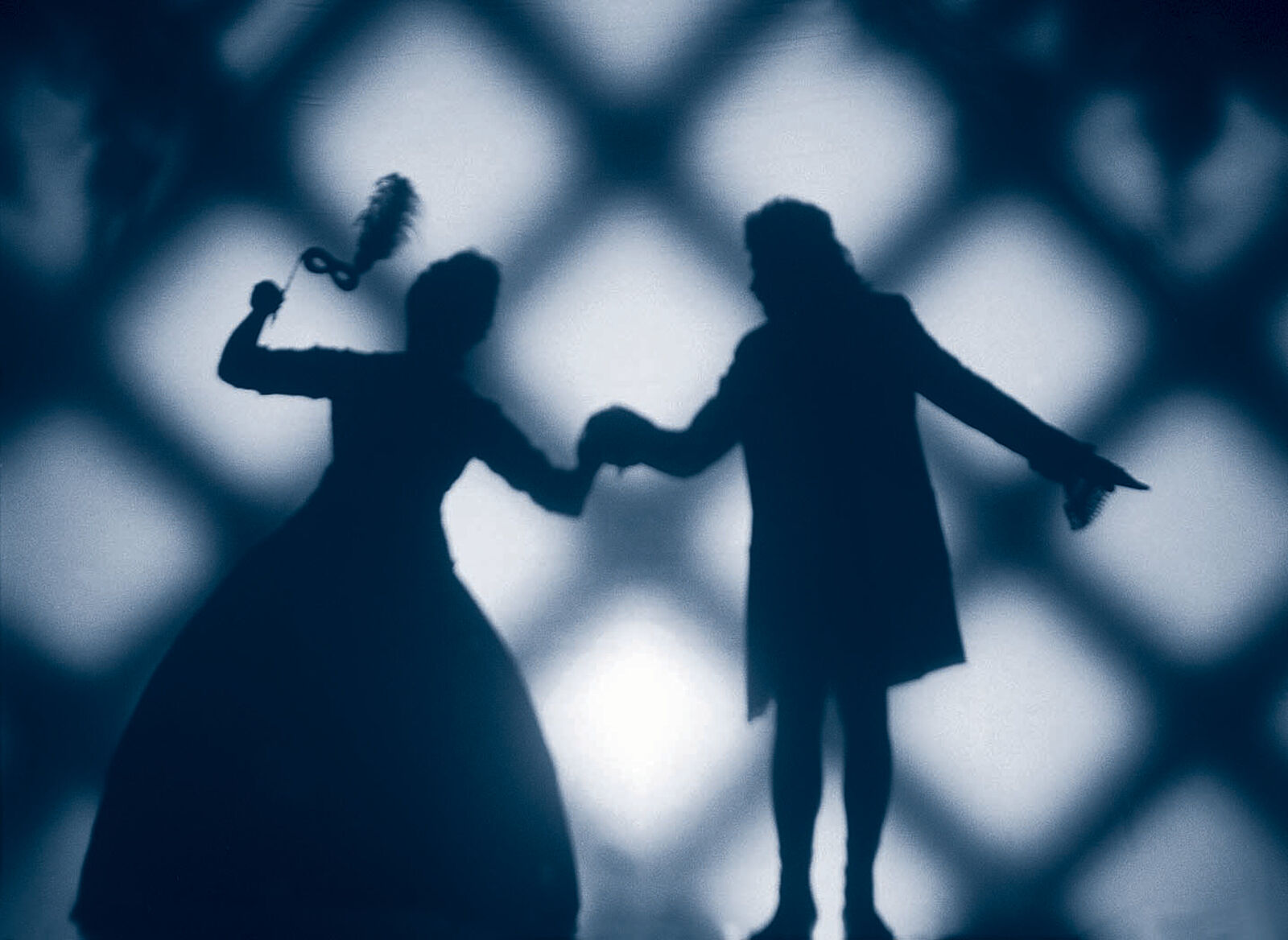 Artwork by Unknown, Untitled (couple dancing with mask, woman on left) from Louisiana Project, Made of Print on canvas 