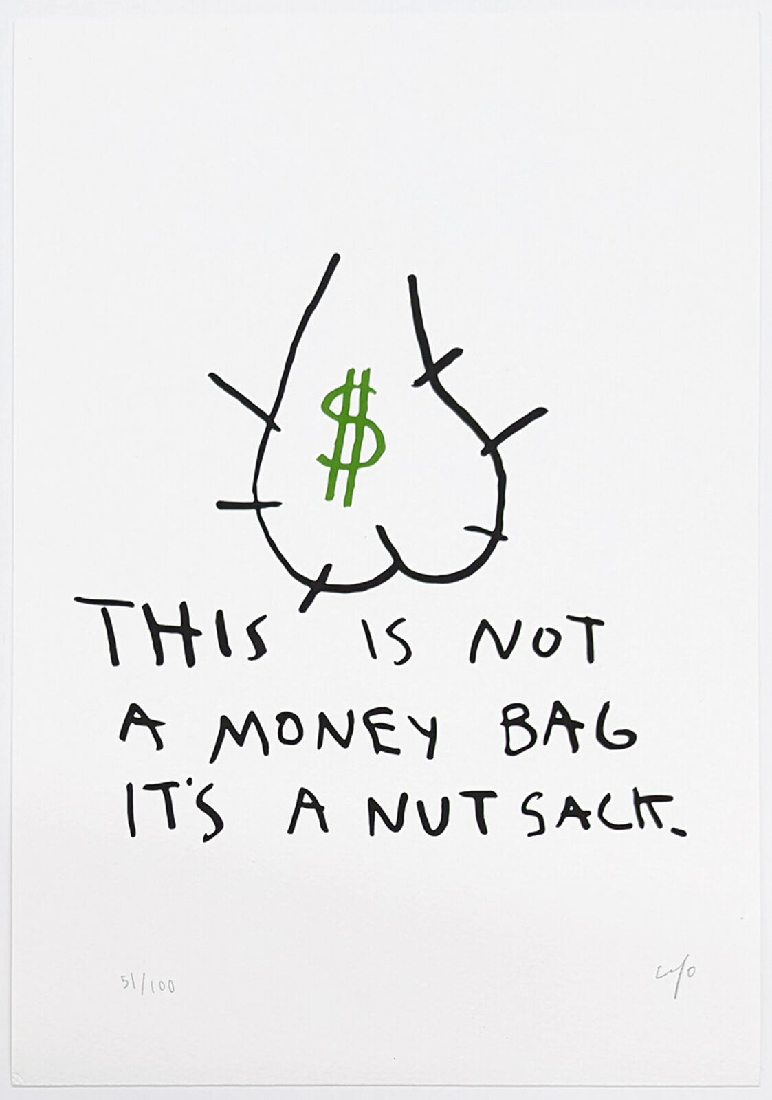 this is not a money bag it's a nutsack