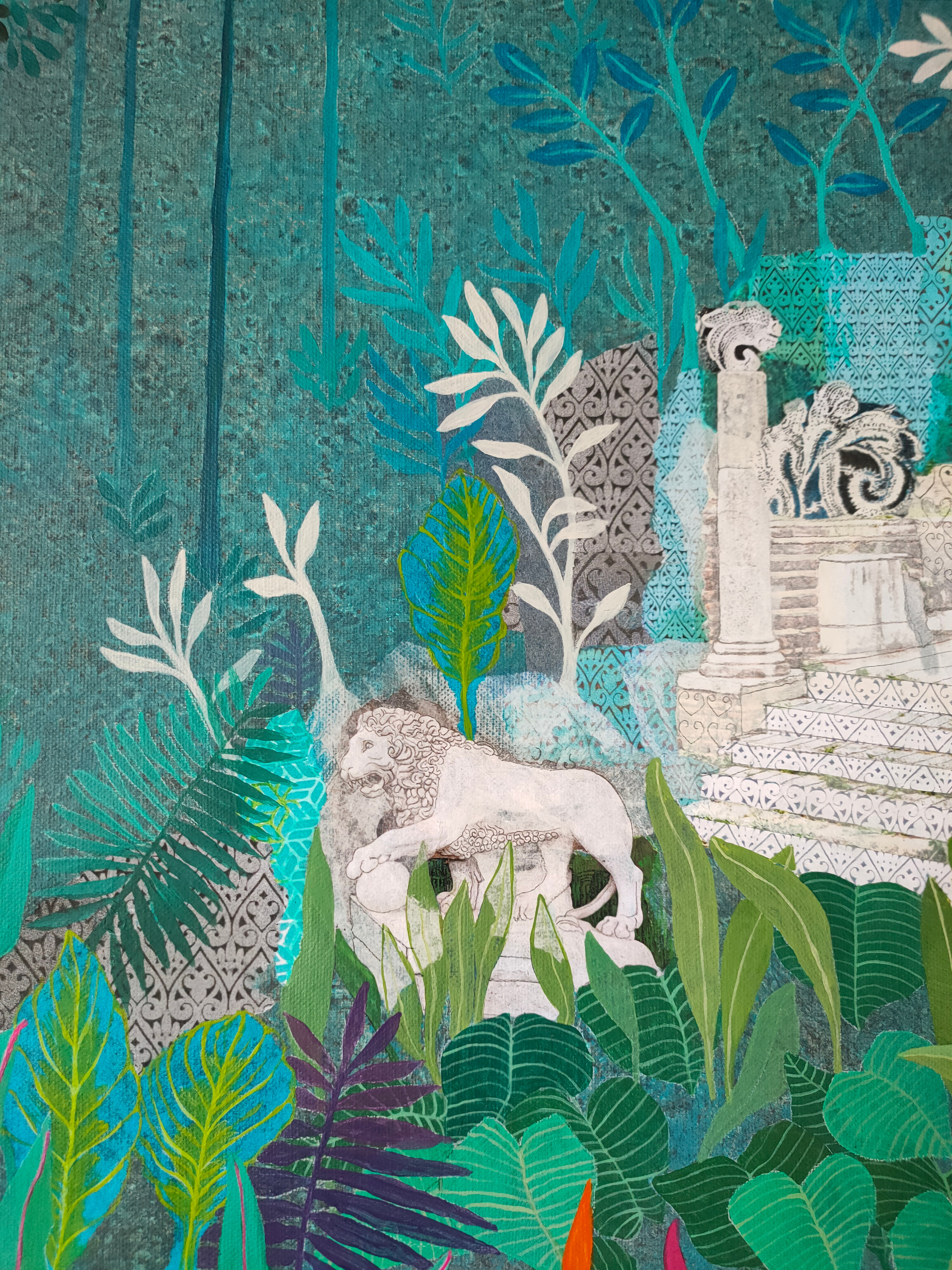 Artwork by Cécile Duchêne Malissin, Vestiges II, Made of Acrylic On Canvas 