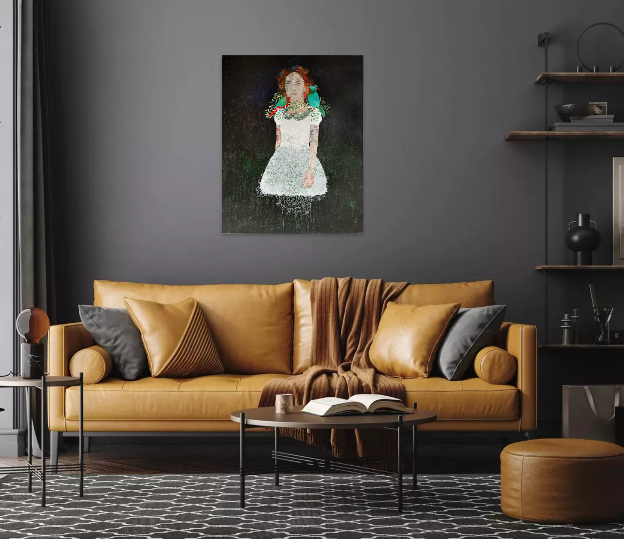 Artwork by Cécile Duchêne Malissin, J'ai été III, Made of Mixed media on canvas 