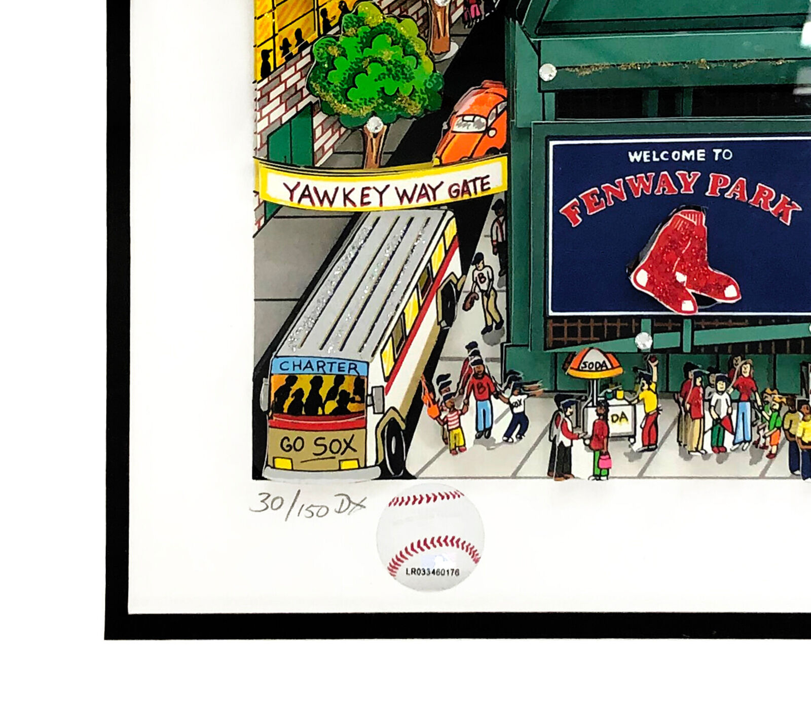 Artwork by Charles Fazzino, Fenway Park: The Pride of Boston (3D Mixed Media), Made of 3d Mixed Media On Silkscreen 