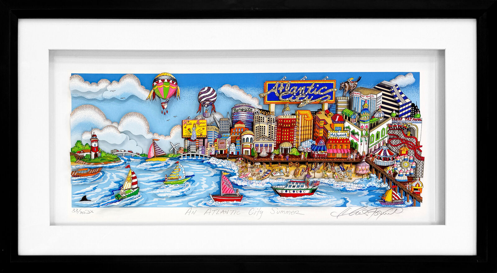 An Atlantic City Summer  by Charles Fazzino, 2007