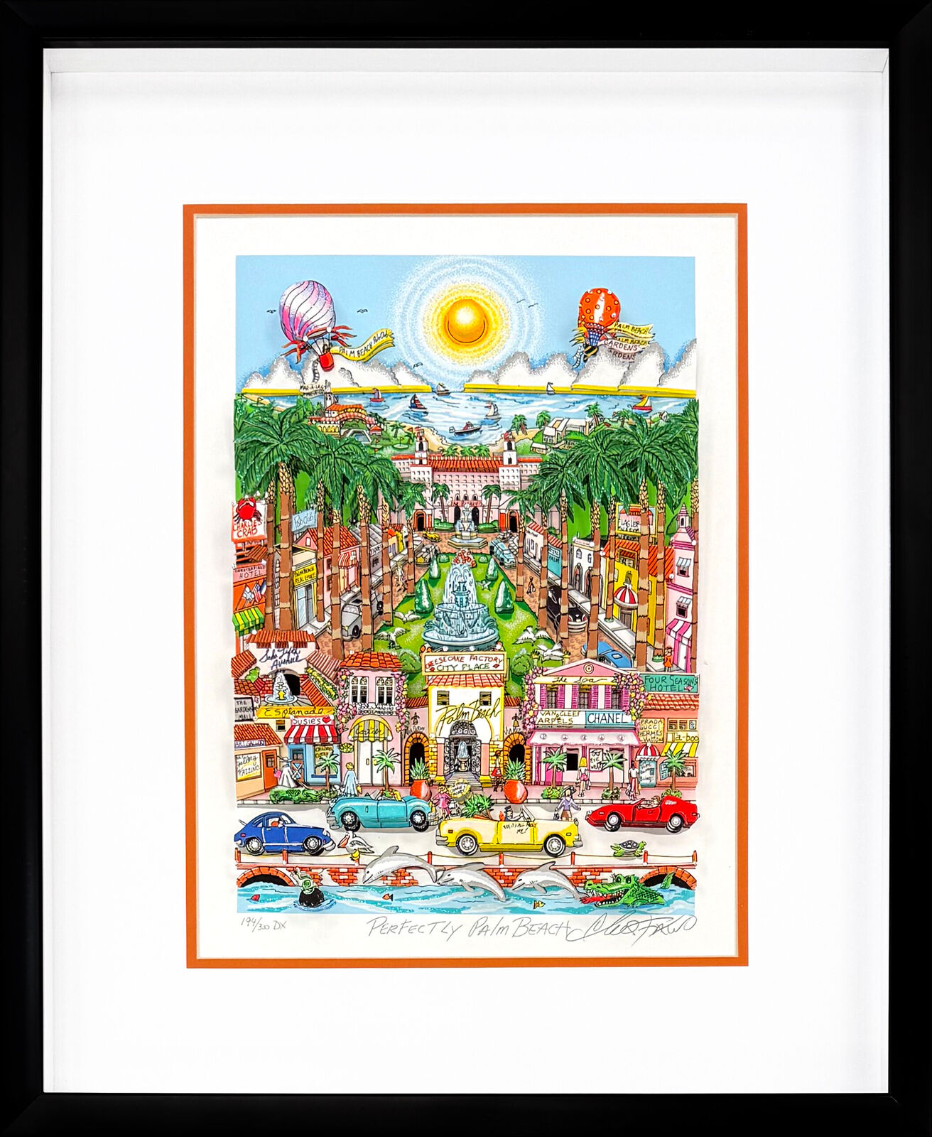 Perfectly Palm Beach by Charles Fazzino, 2006