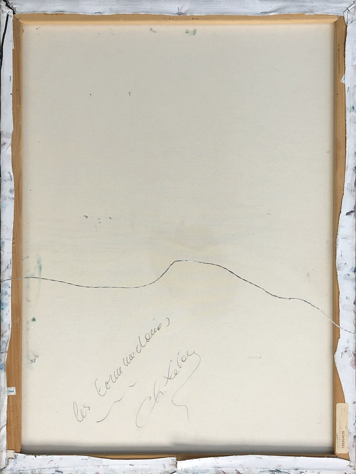 A painting of two women standing next to each other.