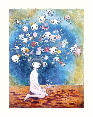 The Souls and Flowers Around Me by Chiho Aoshima, 2021
