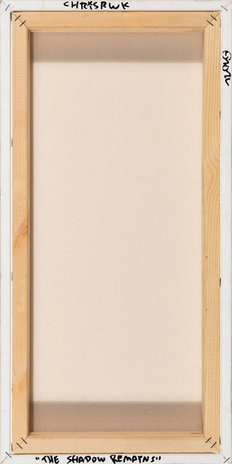 A painting of a robot with a heart on his head.