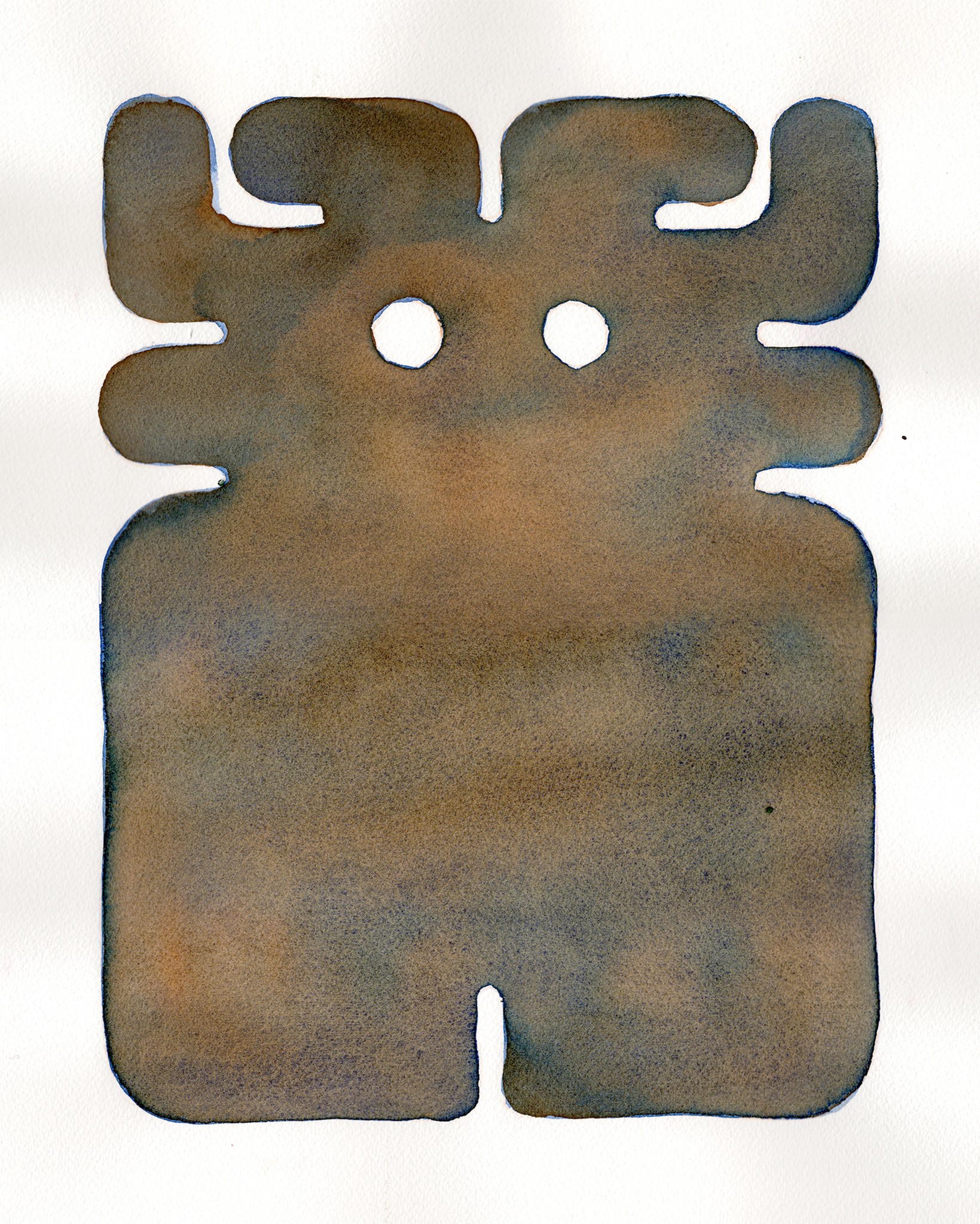 A piece of metal with holes in it. 
