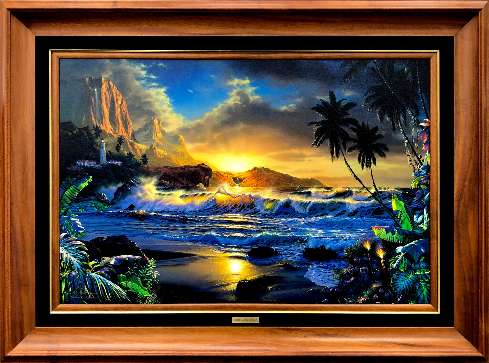 Artwork by Christian Riese Lassen, BEYOND HANA'S GATE, Made of Lassengraph On Cnavas 