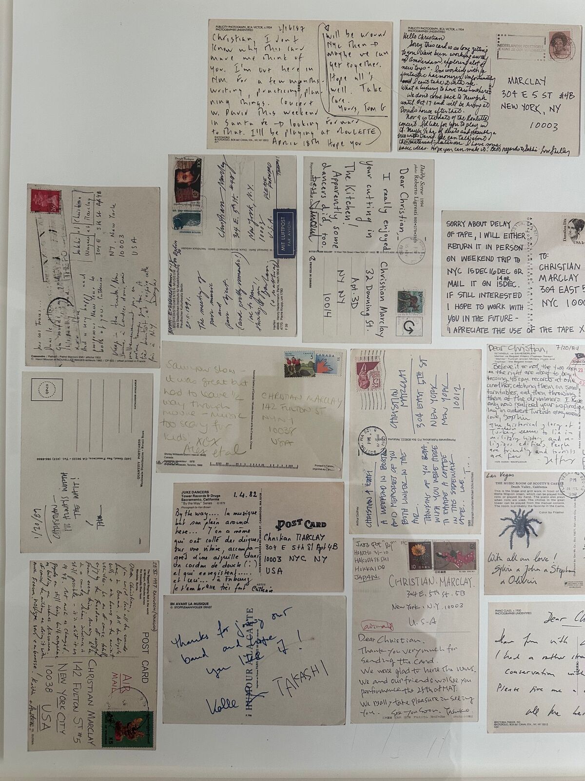 Artwork by Christian Marclay, Postcards (diptych), Made of Lithograph 