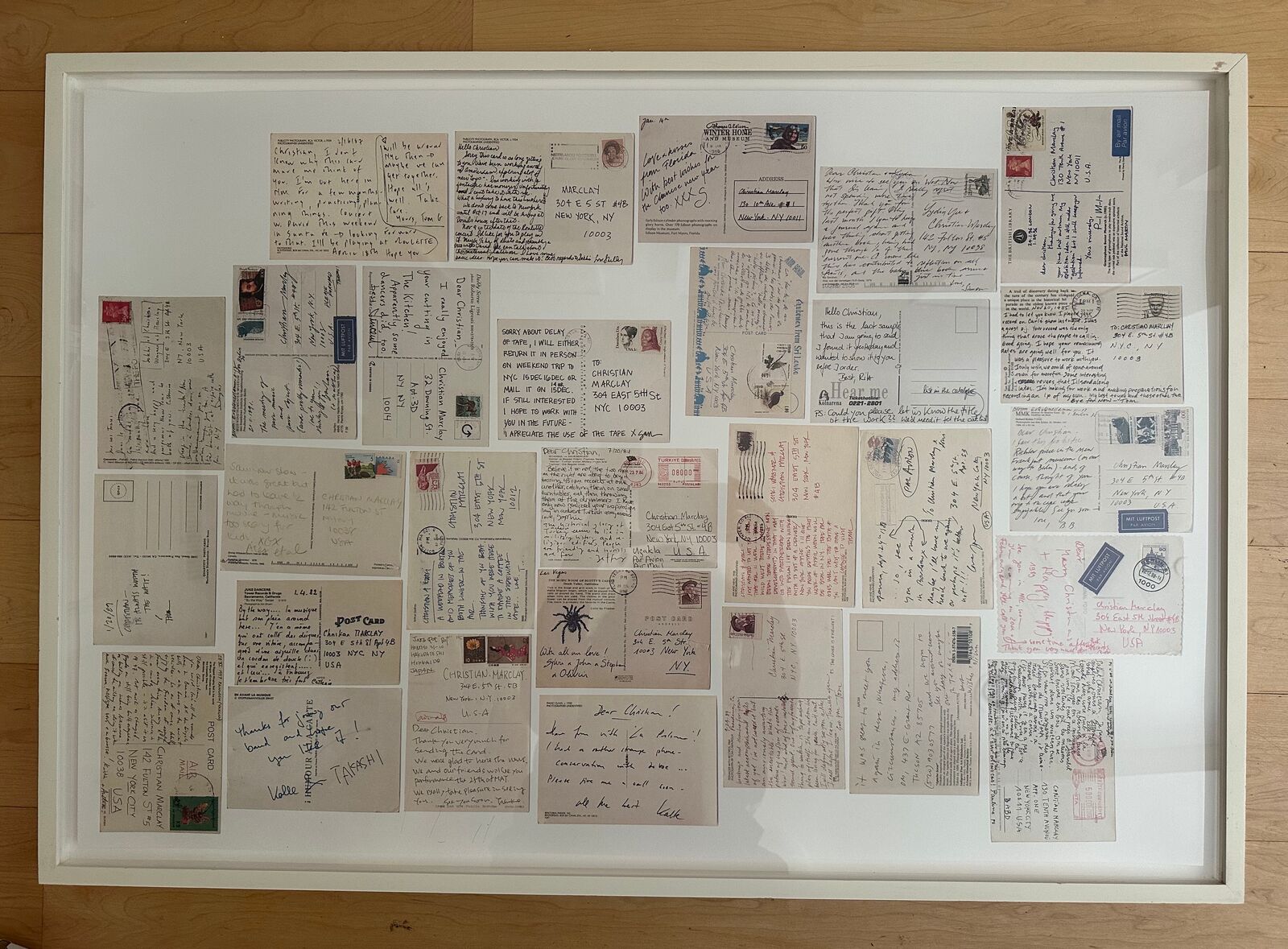 Artwork by Christian Marclay, Postcards (diptych), Made of Lithograph 