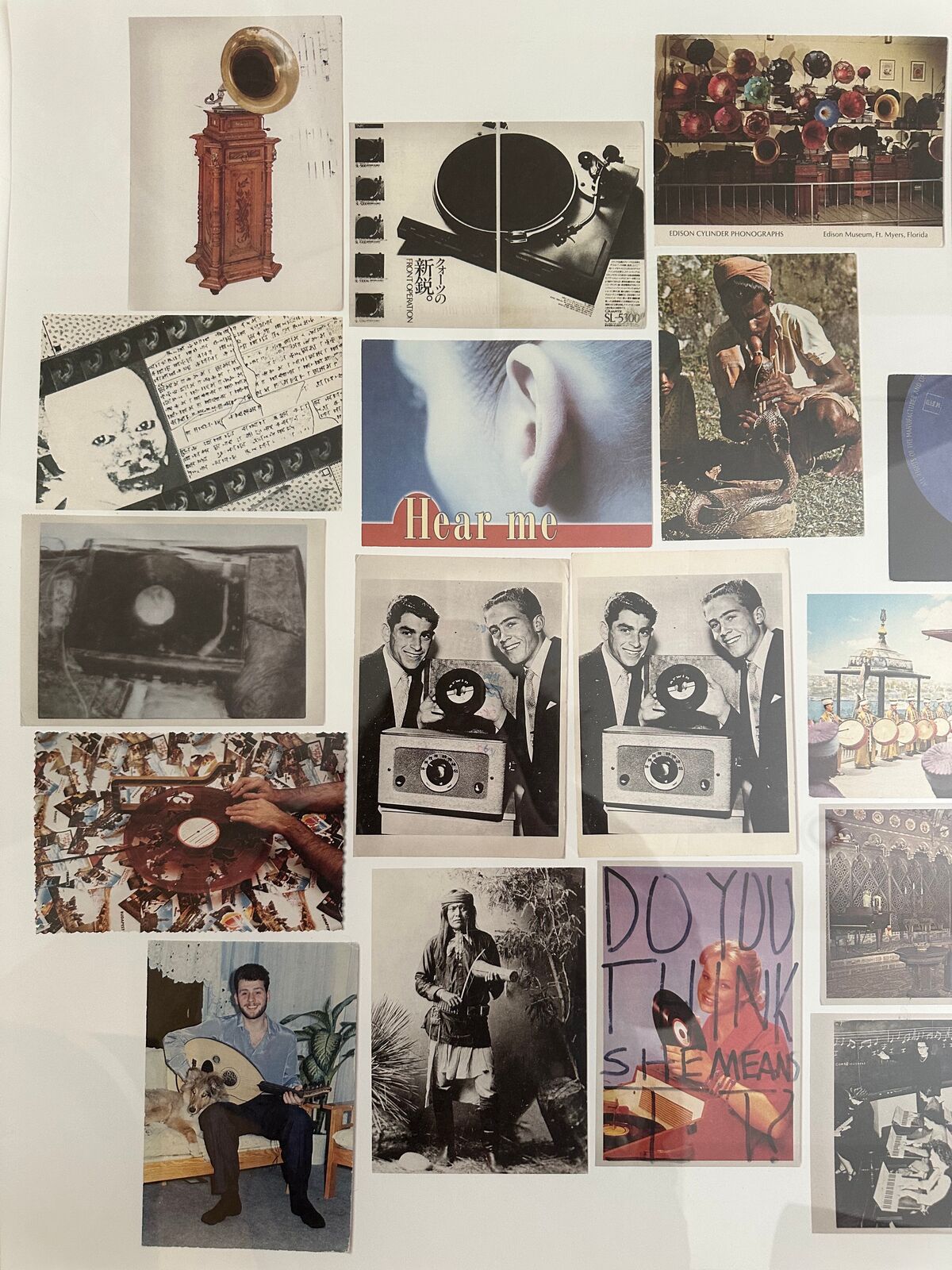 Artwork by Christian Marclay, Postcards (diptych), Made of Lithograph 