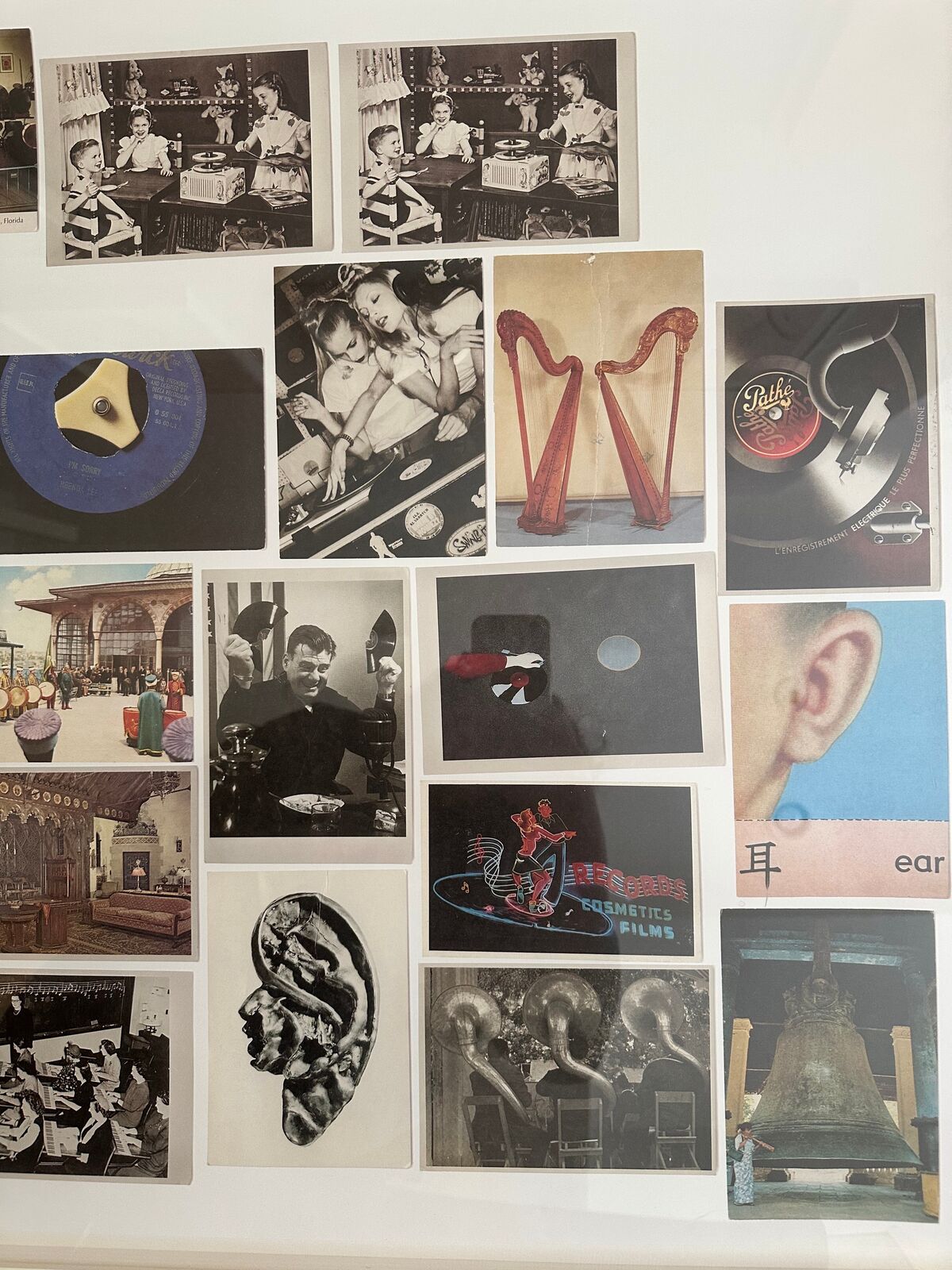 Artwork by Christian Marclay, Postcards (diptych), Made of Lithograph 